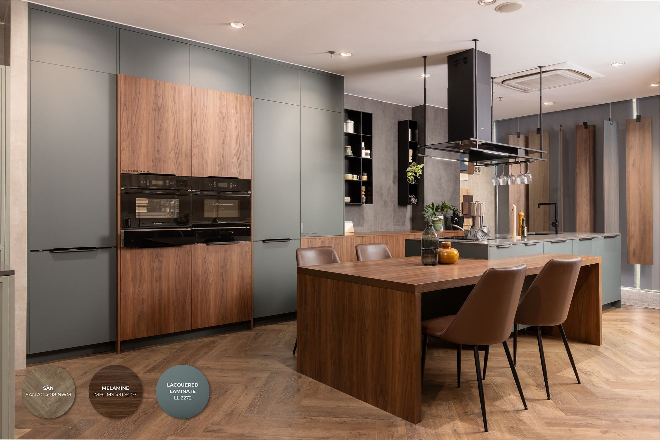 an cường và nội thất bếp