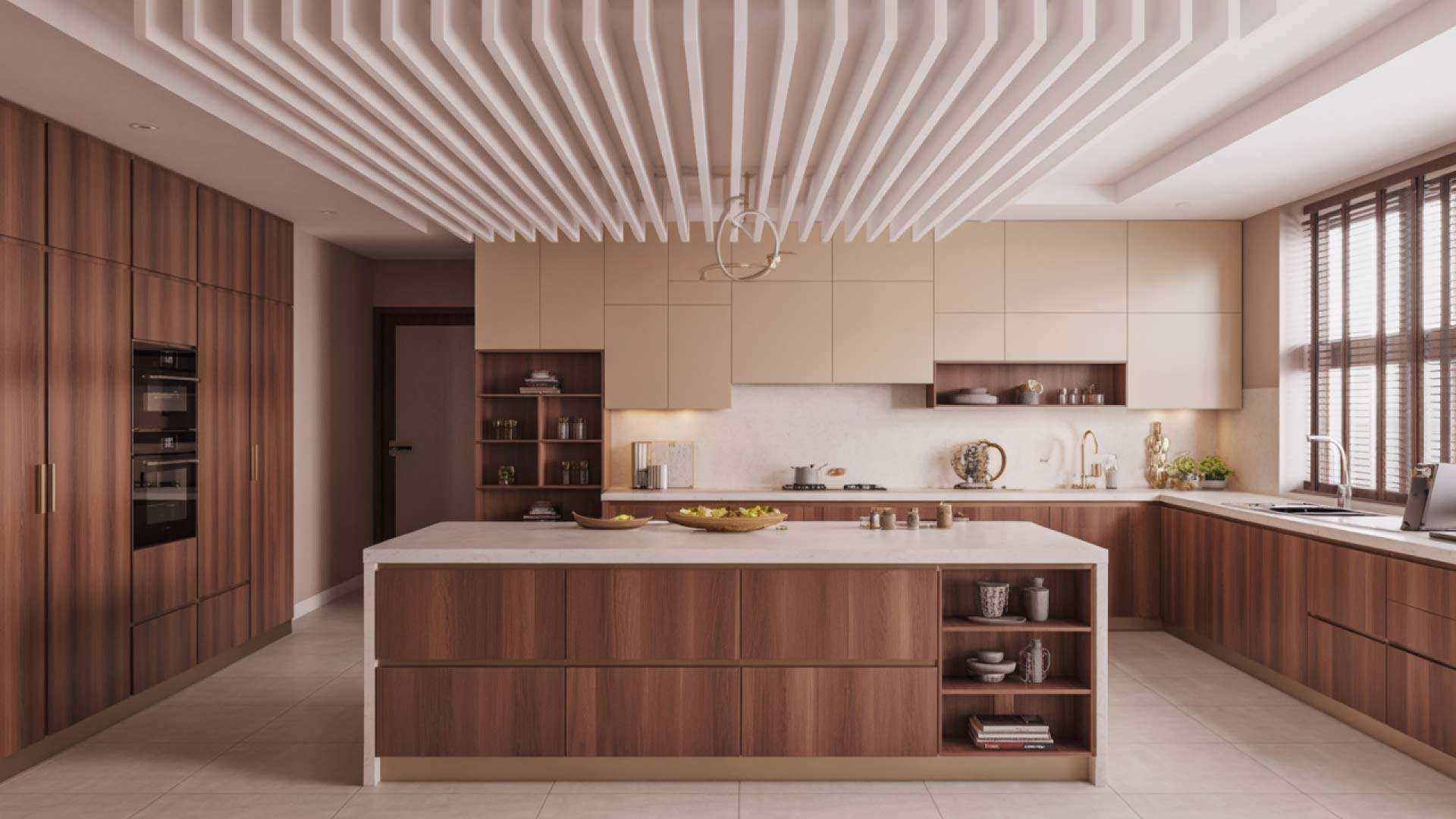 trần gỗ công nghiệp thanh lam