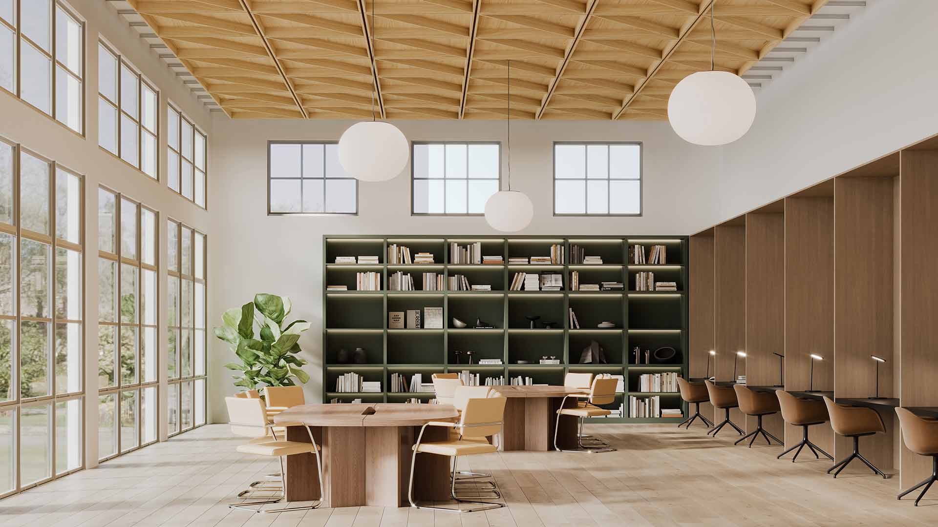 trần gỗ công nghiệp theo kiểu thanh lam