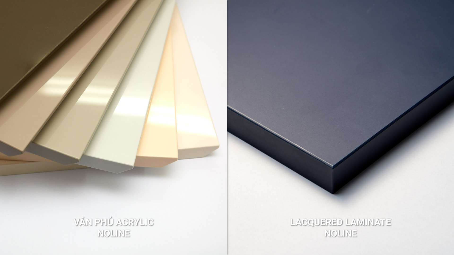 các sản phẩm dán cạnh noline tại an cường