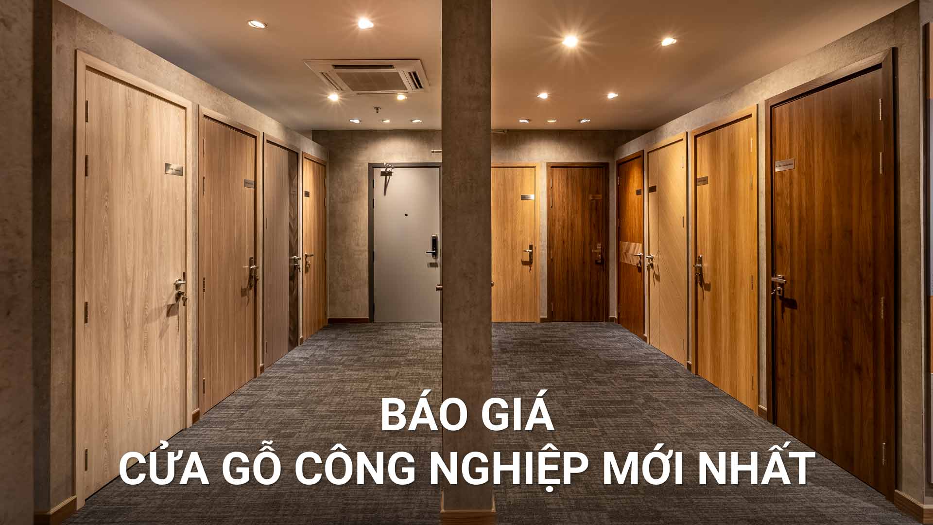 giá cửa gỗ công nghiệp
