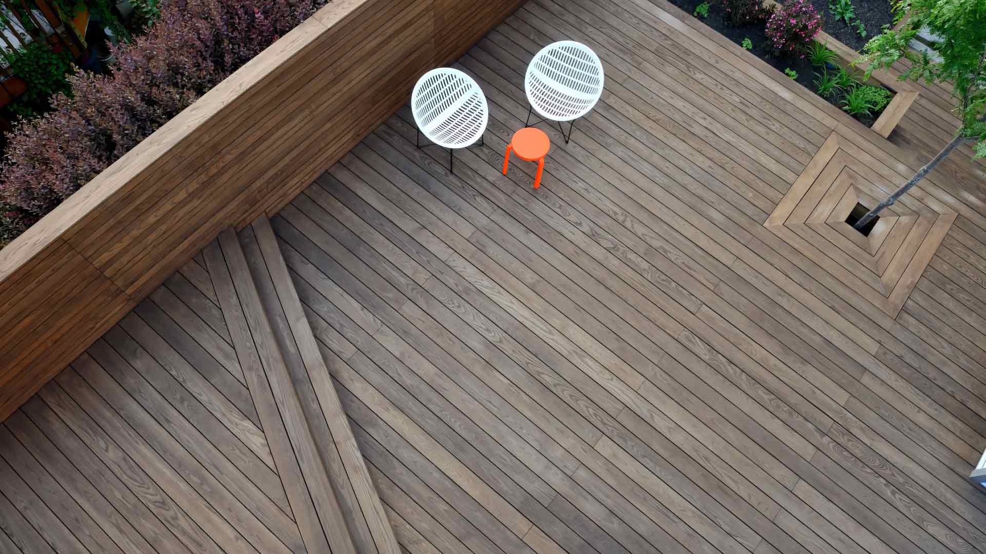 ứng dụng gỗ biến tính ngoại thất