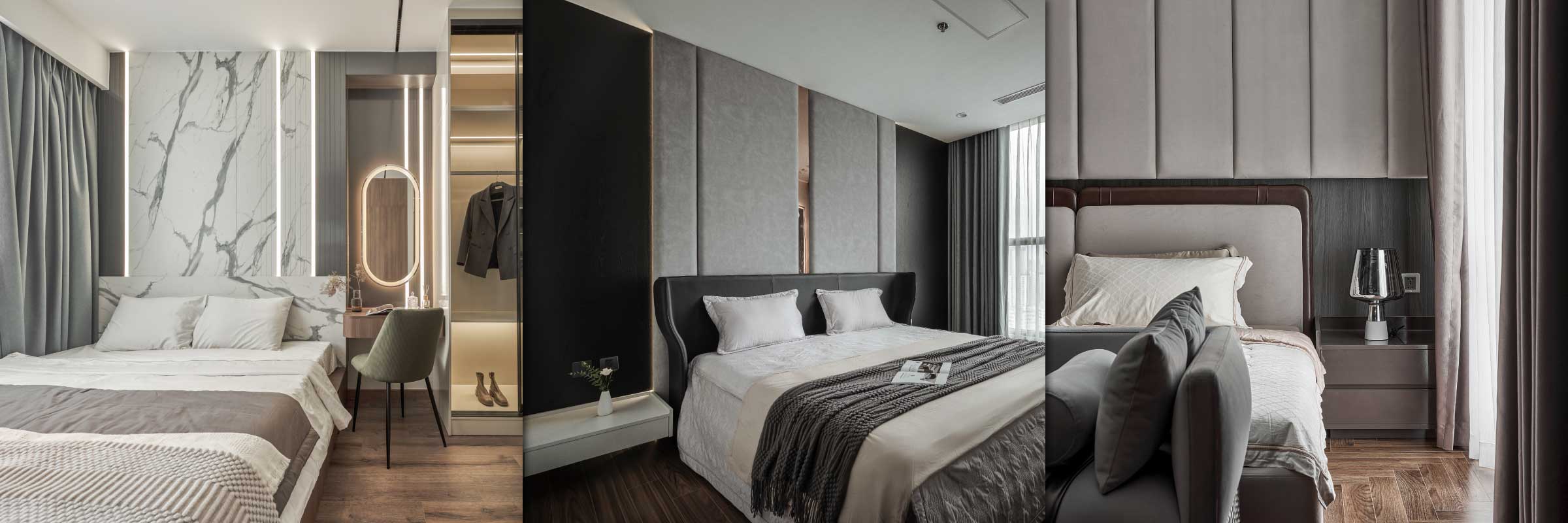 ứng dụng gỗ công nghiệp vào nội thất phòng ngủ