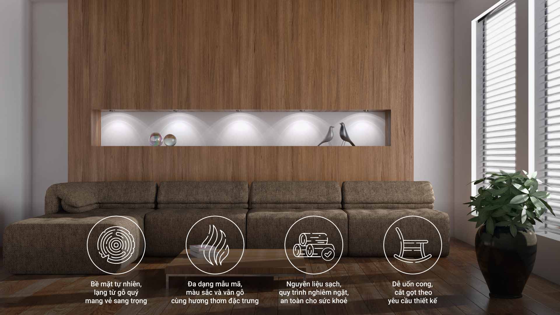 ván mdf phủ veneer