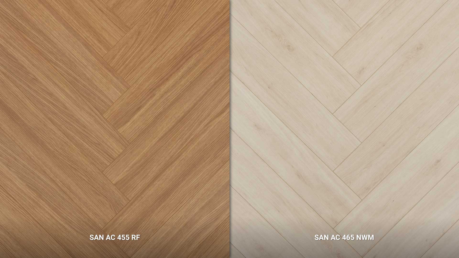 bảng màu sàn gỗ công nghiệp xương cá mã 455, mã 465