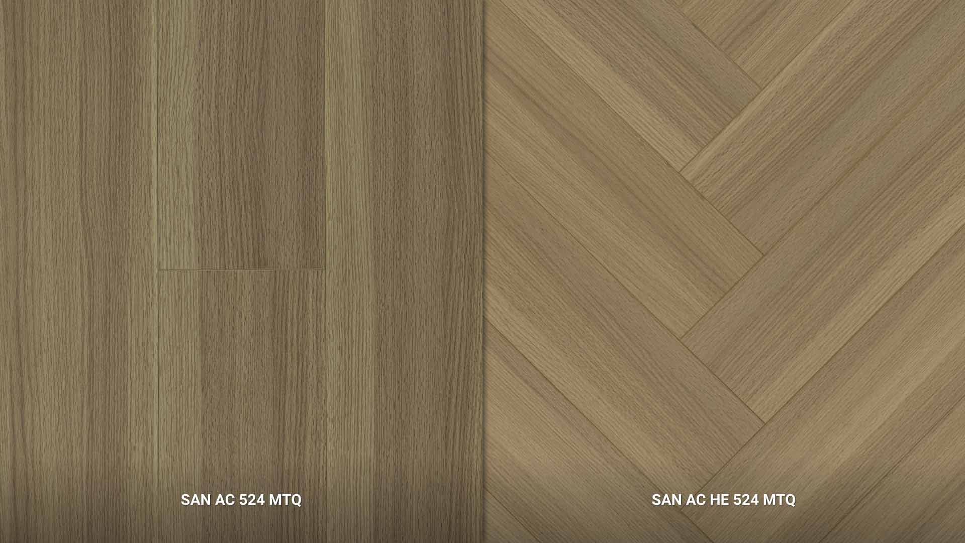 bảng màu sàn gỗ Sồi mã 524