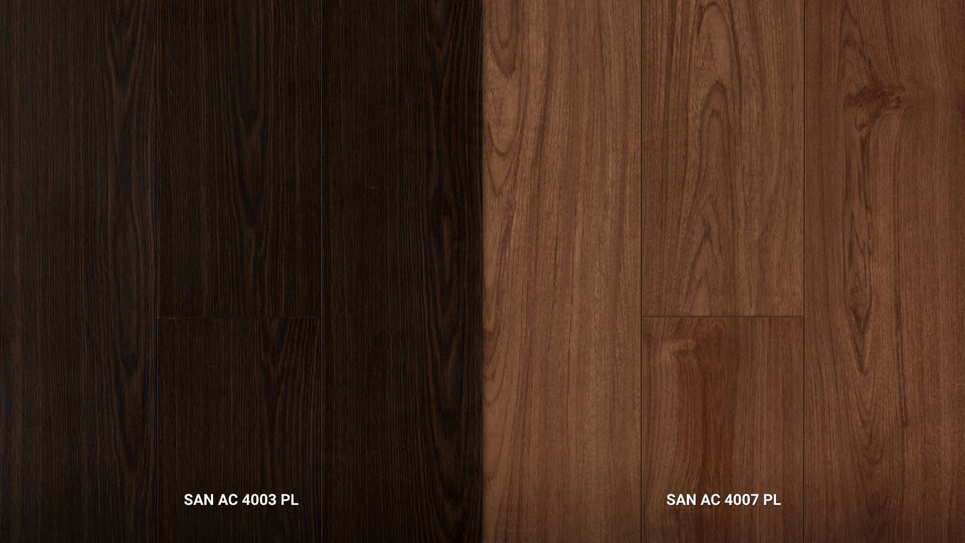 bảng màu sàn gỗ vân gỗ hỗn hợp mã 4003, mã 4007