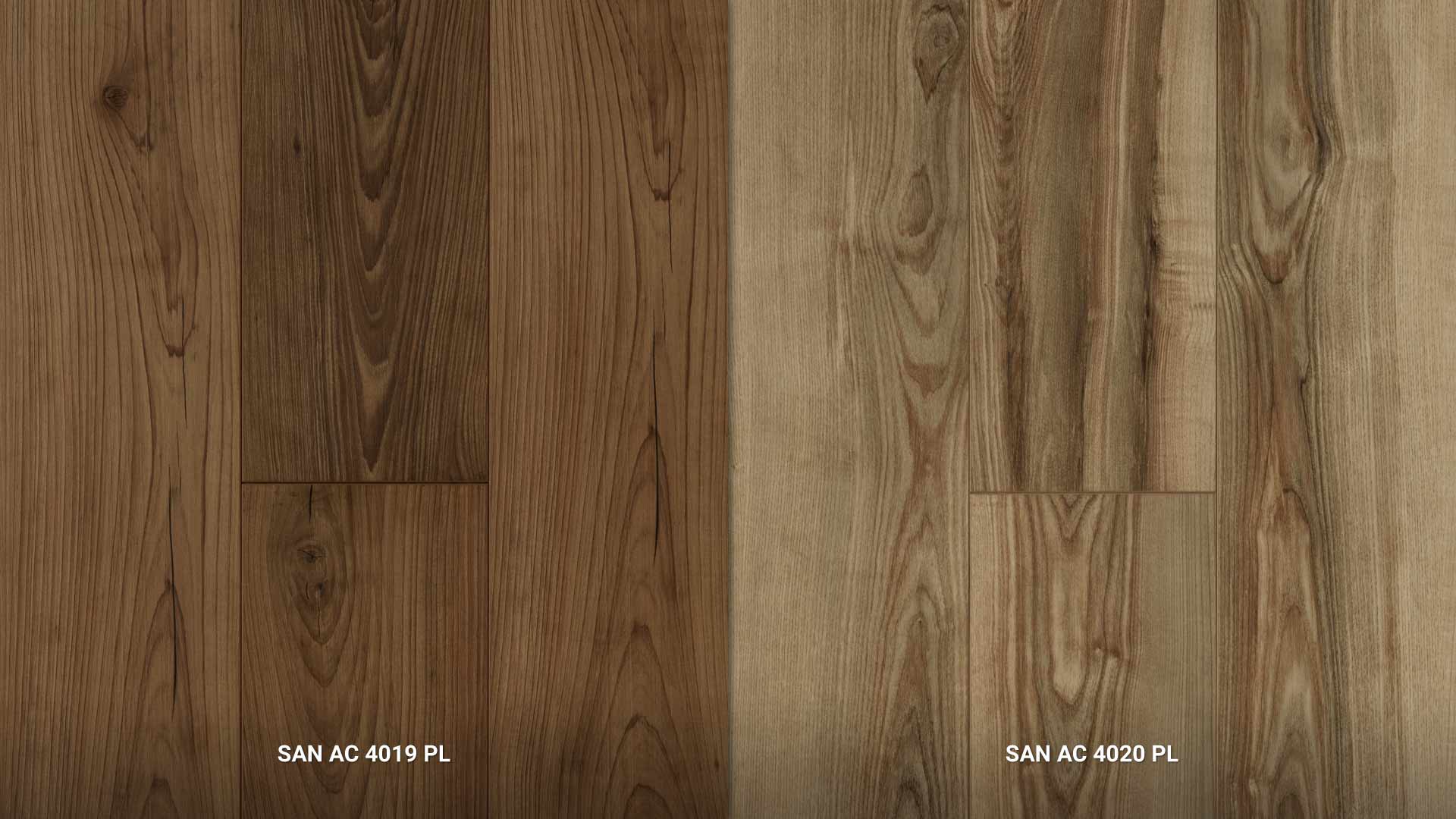 bảng màu sàn gỗ vân gỗ hỗn hợp mã 4019, mã 4020