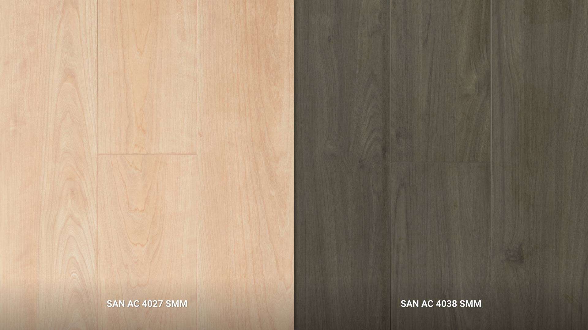 bảng màu sàn gỗ vân gỗ hỗn hợp mã 4027, mã 4038