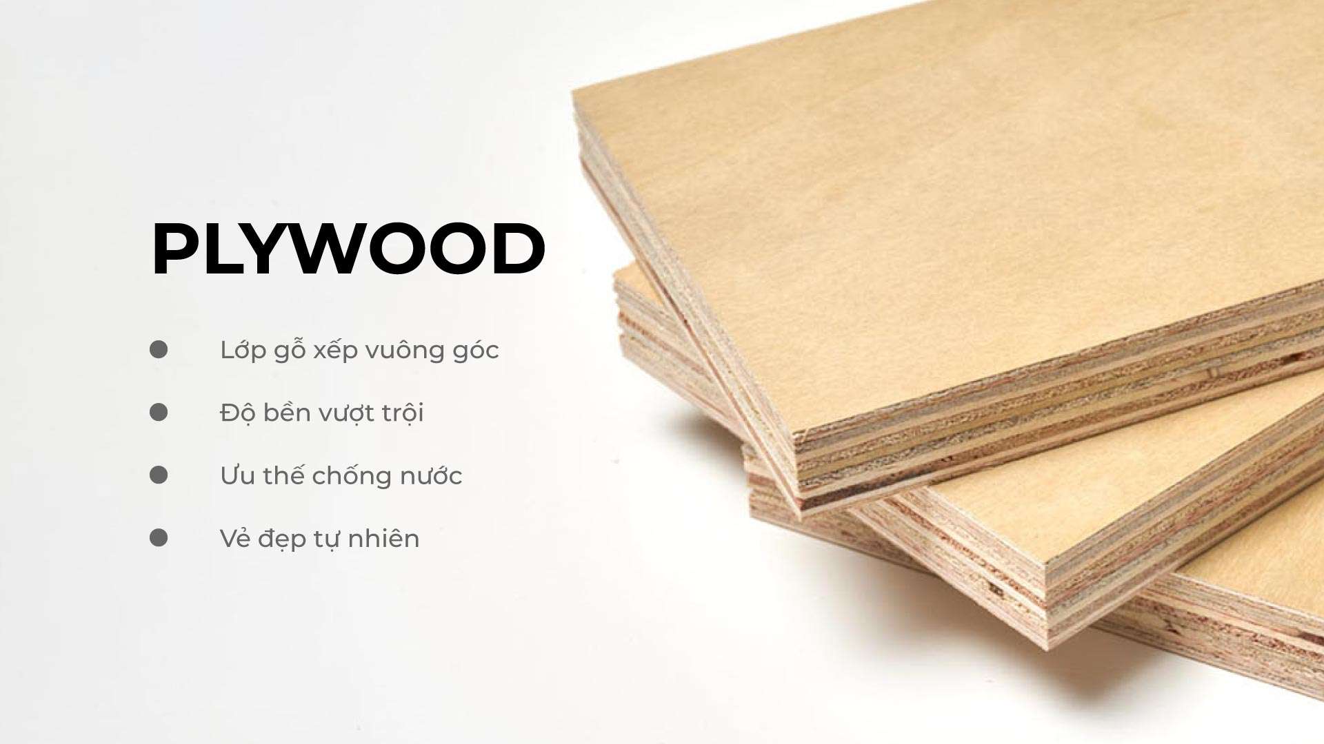 tủ bếp plywood