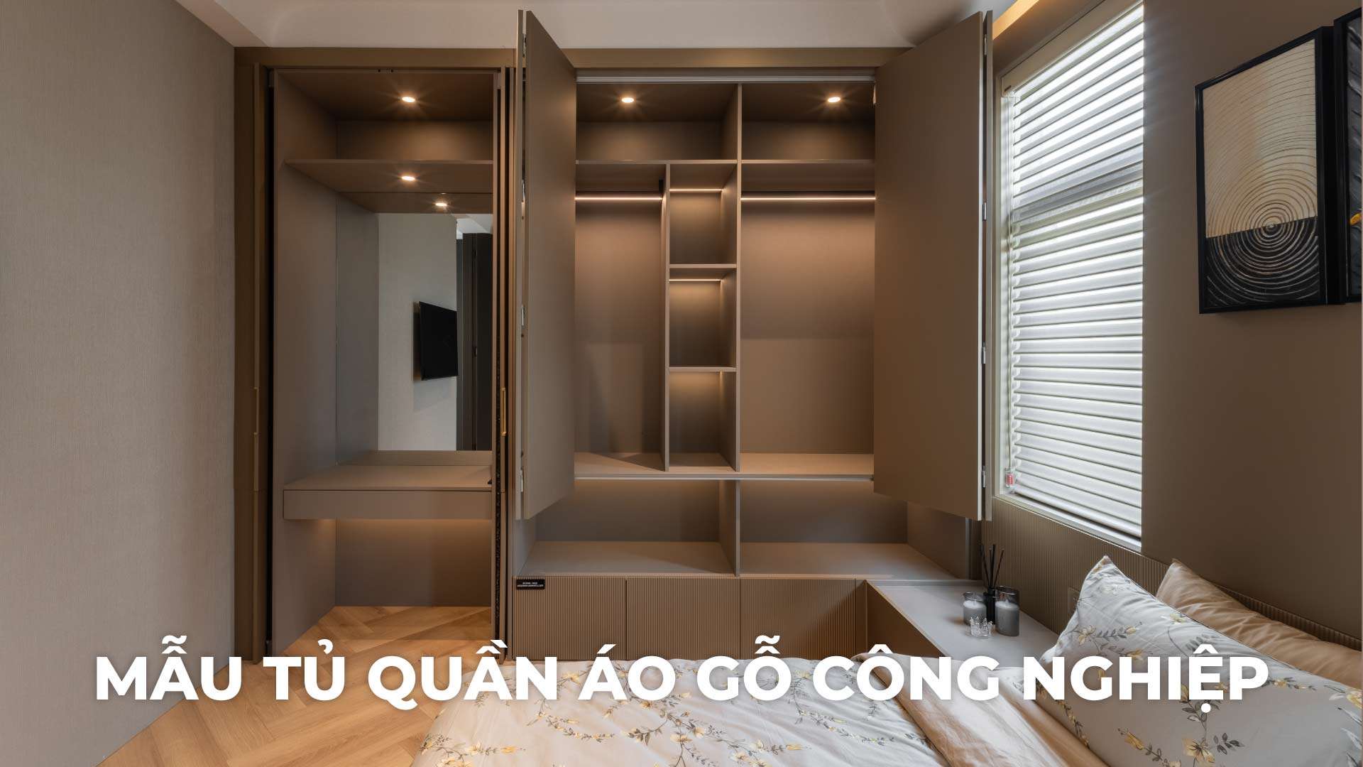 mẫu tủ quần áo gỗ công nghiệp