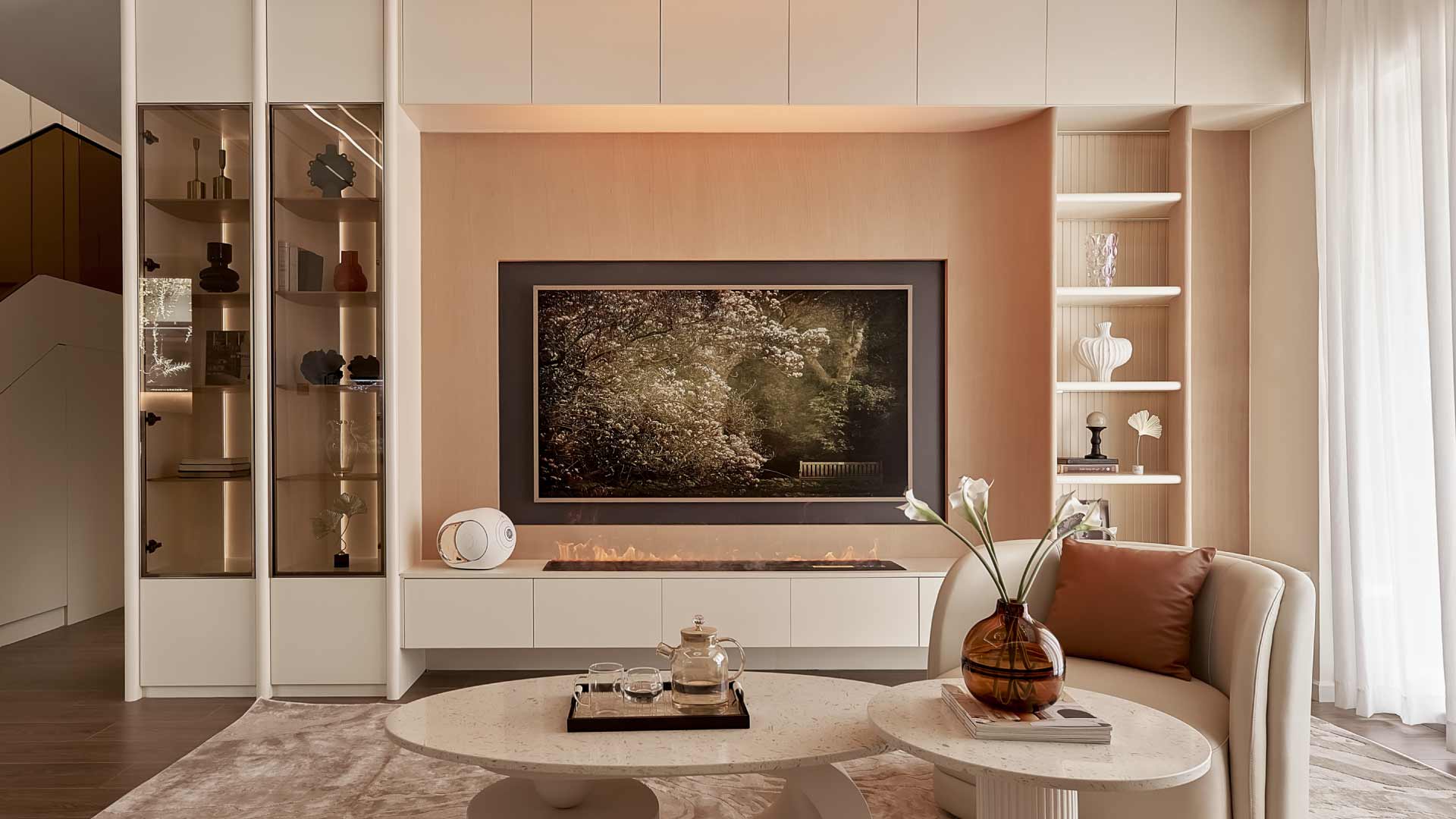 vách tivi phòng khách