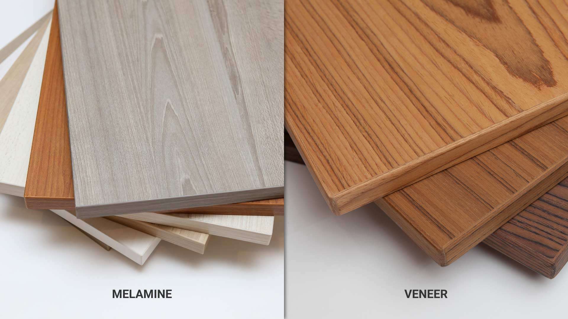 veneer và melamine