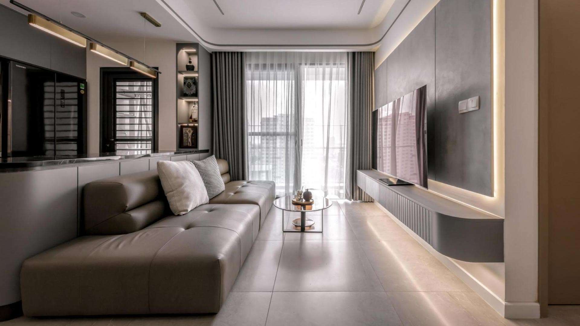 nội thất phòng khách bằng gỗ