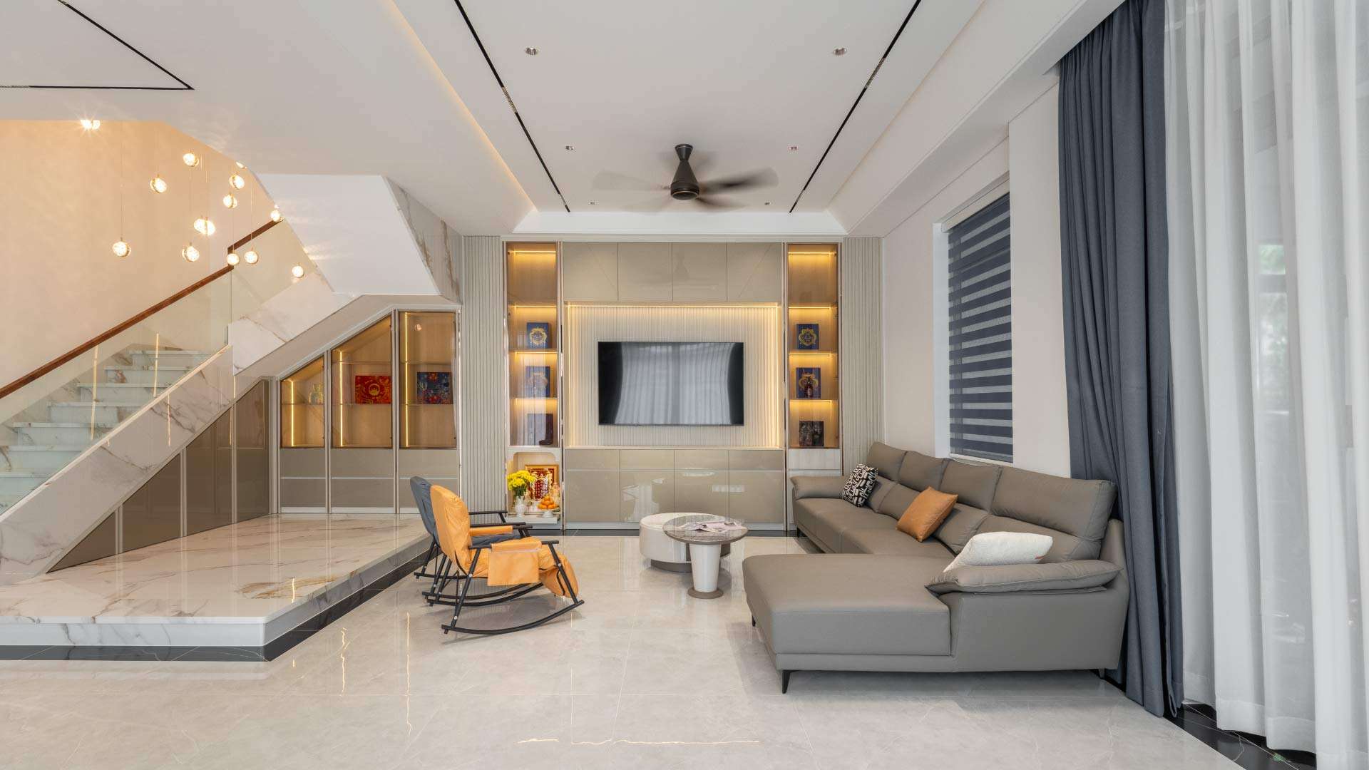 nội thất phòng khách cho nhà phố