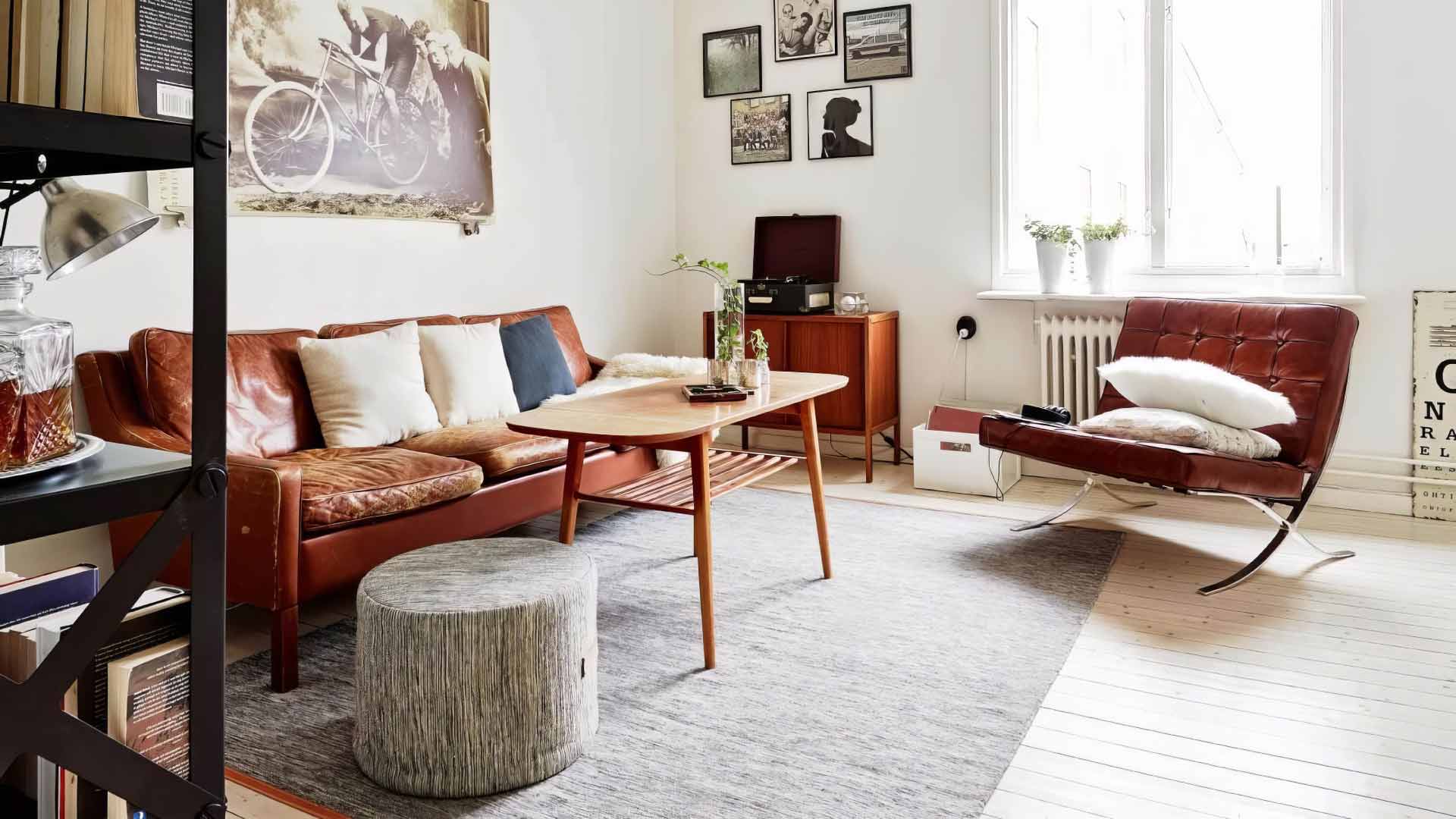 phòng khách phong cách vintage