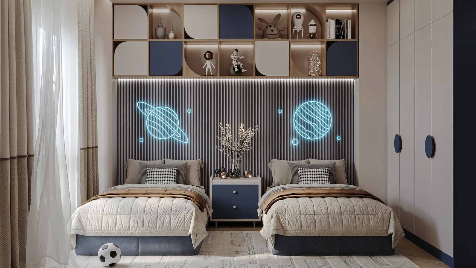 mẫu phòng ngủ cho bé trai