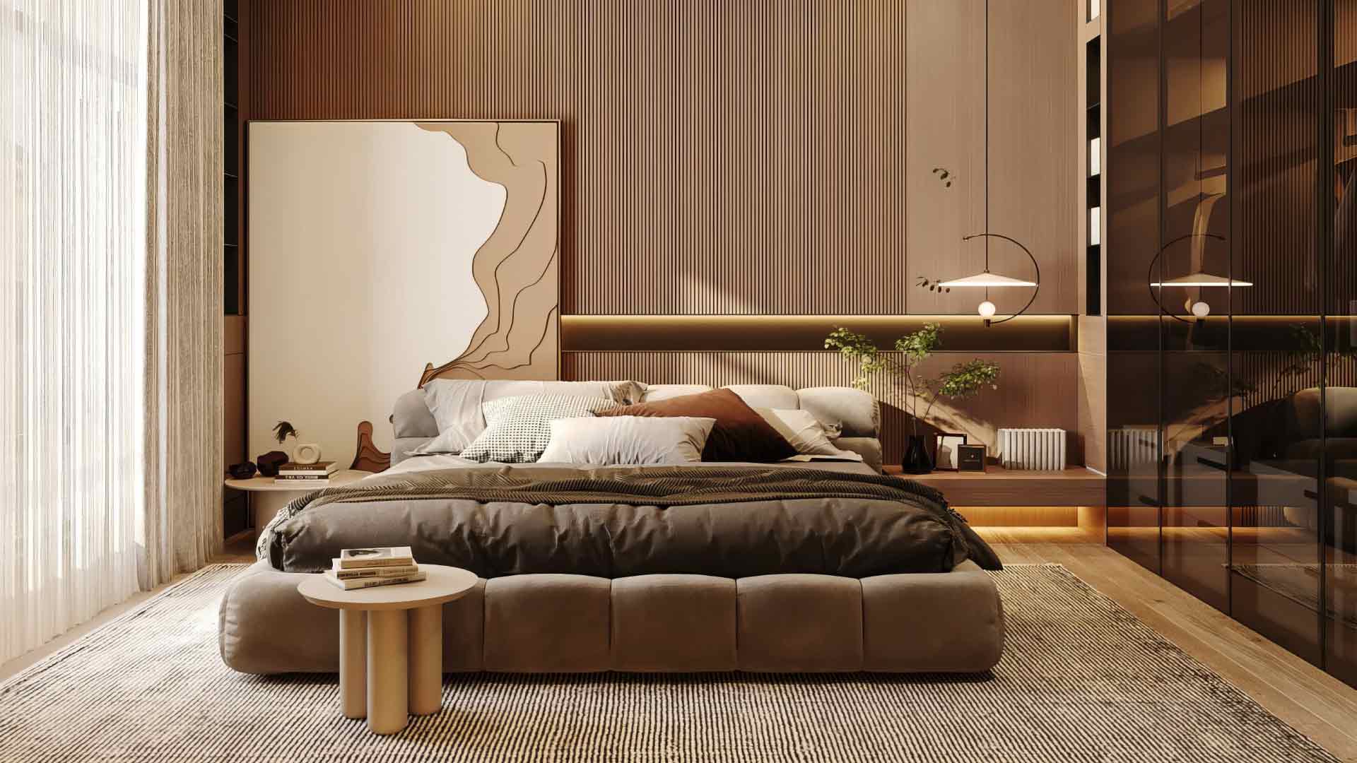 mẫu phòng ngủ cho nam