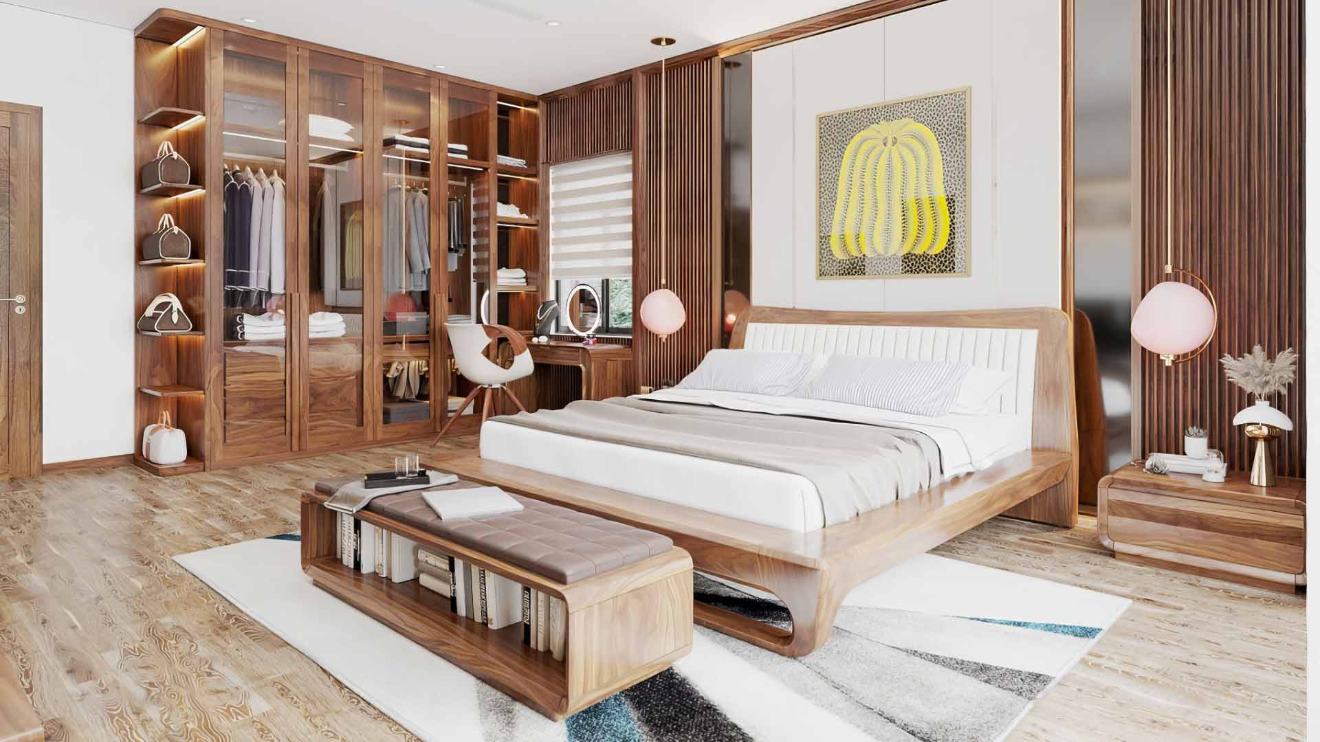 mẫu phòng ngủ cho người lớn tuổi