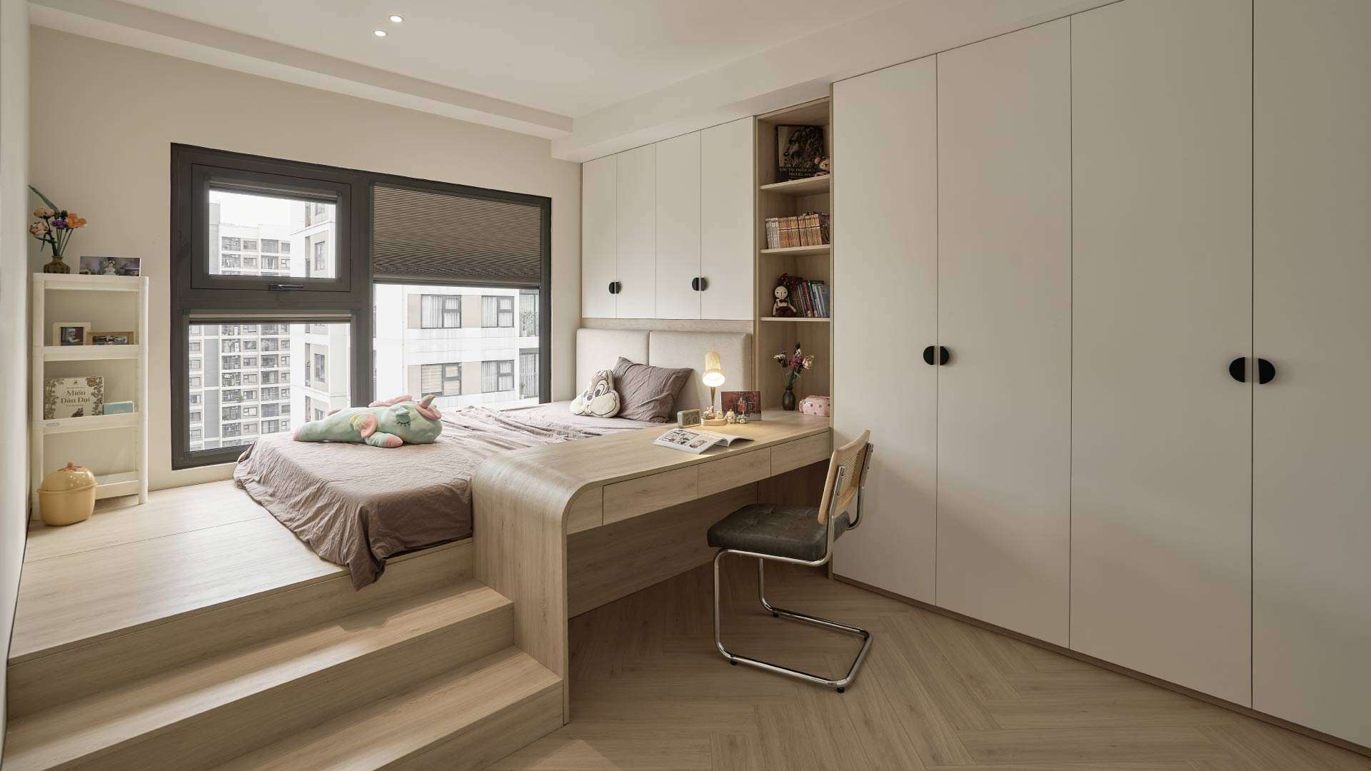 mẫu phòng ngủ japandi