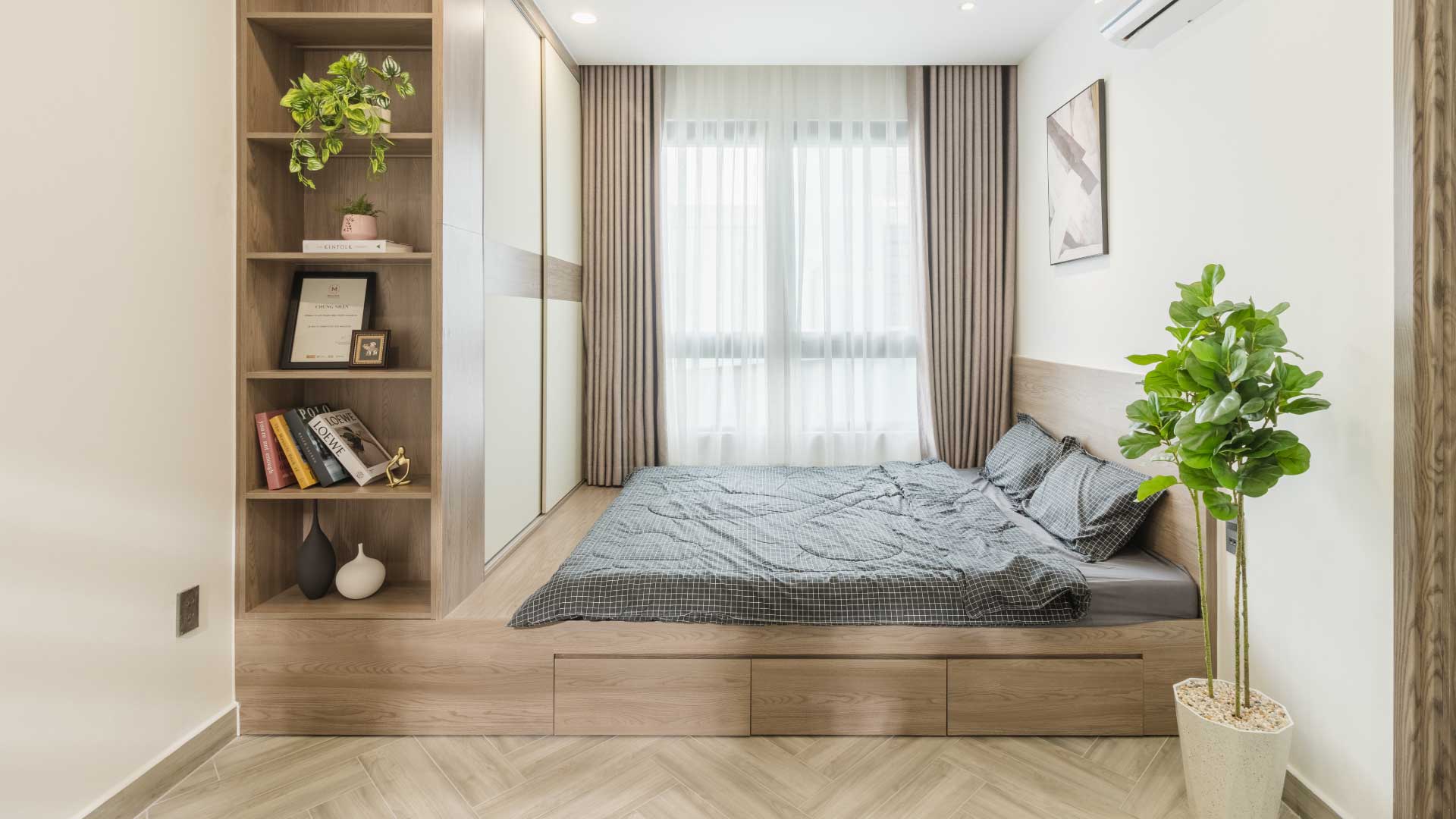 mẫu phòng ngủ tối giản