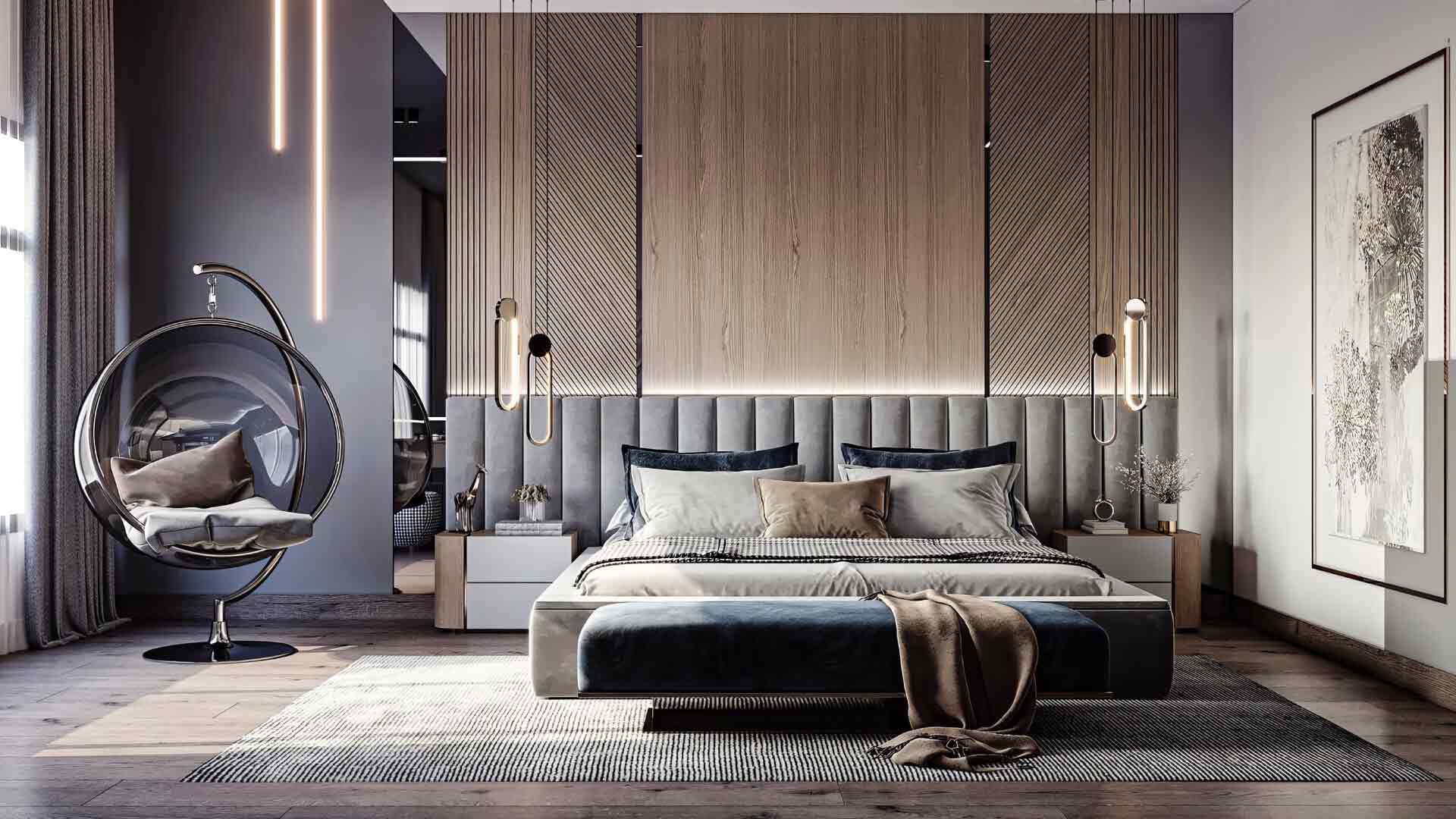 nội thất phòng ngủ cho nam