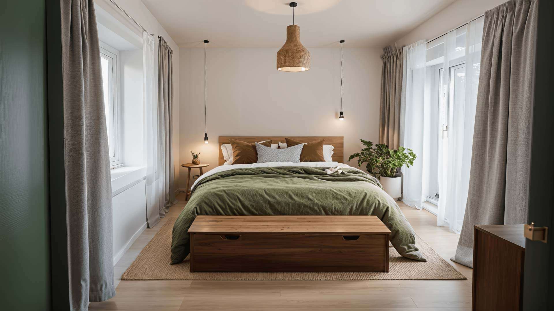 phòng ngủ phong cách bắc âu