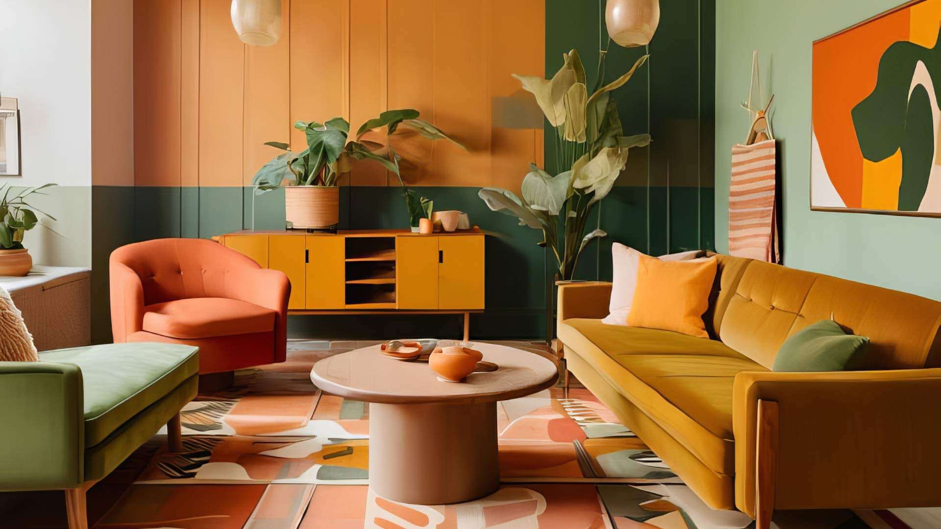 phối màu bổ túc bộ ba