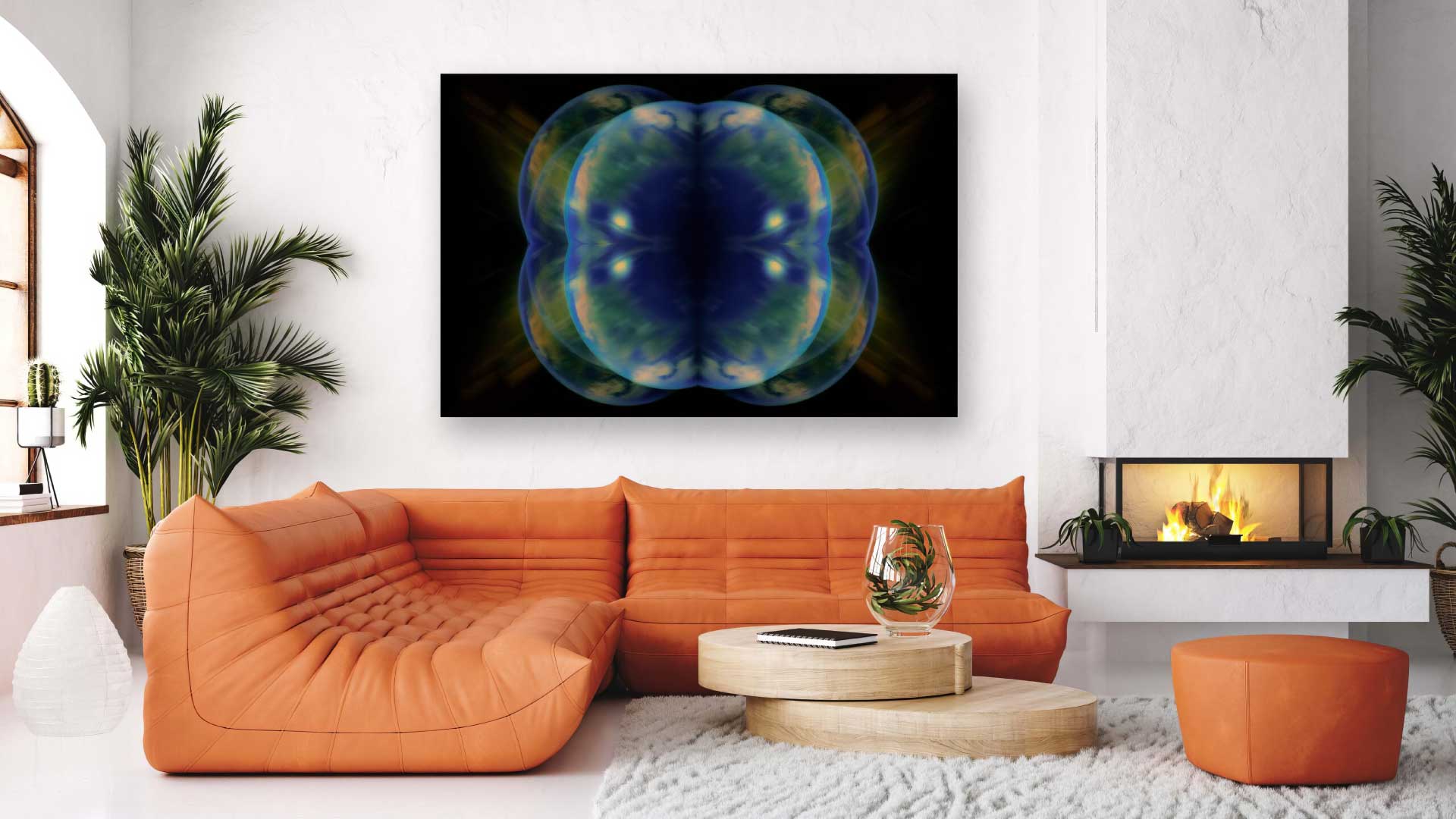 phối màu bổ túc xen kẽ