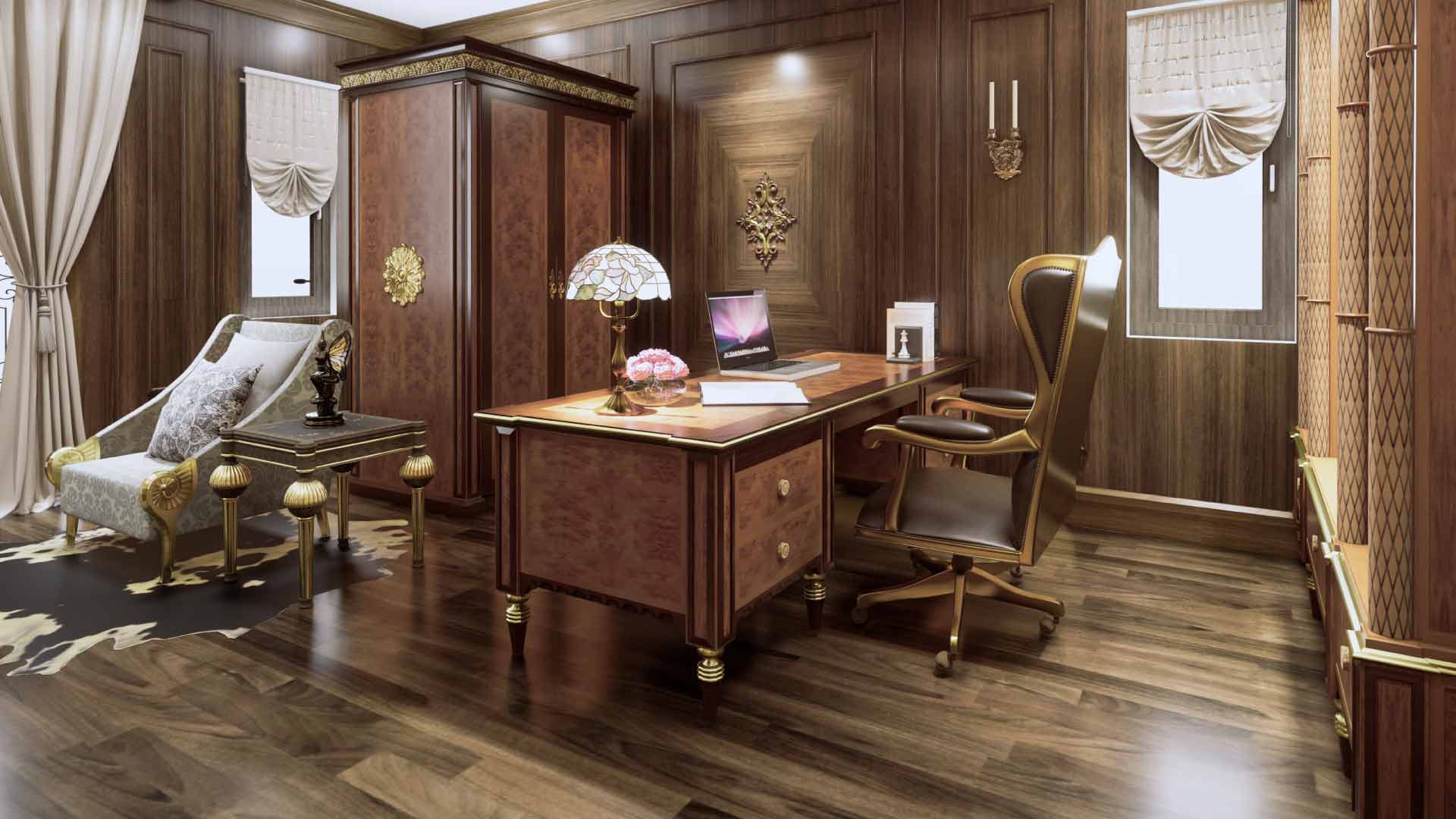 Chọn màu sàn gỗ cho phong cách cổ điển và sang trọng