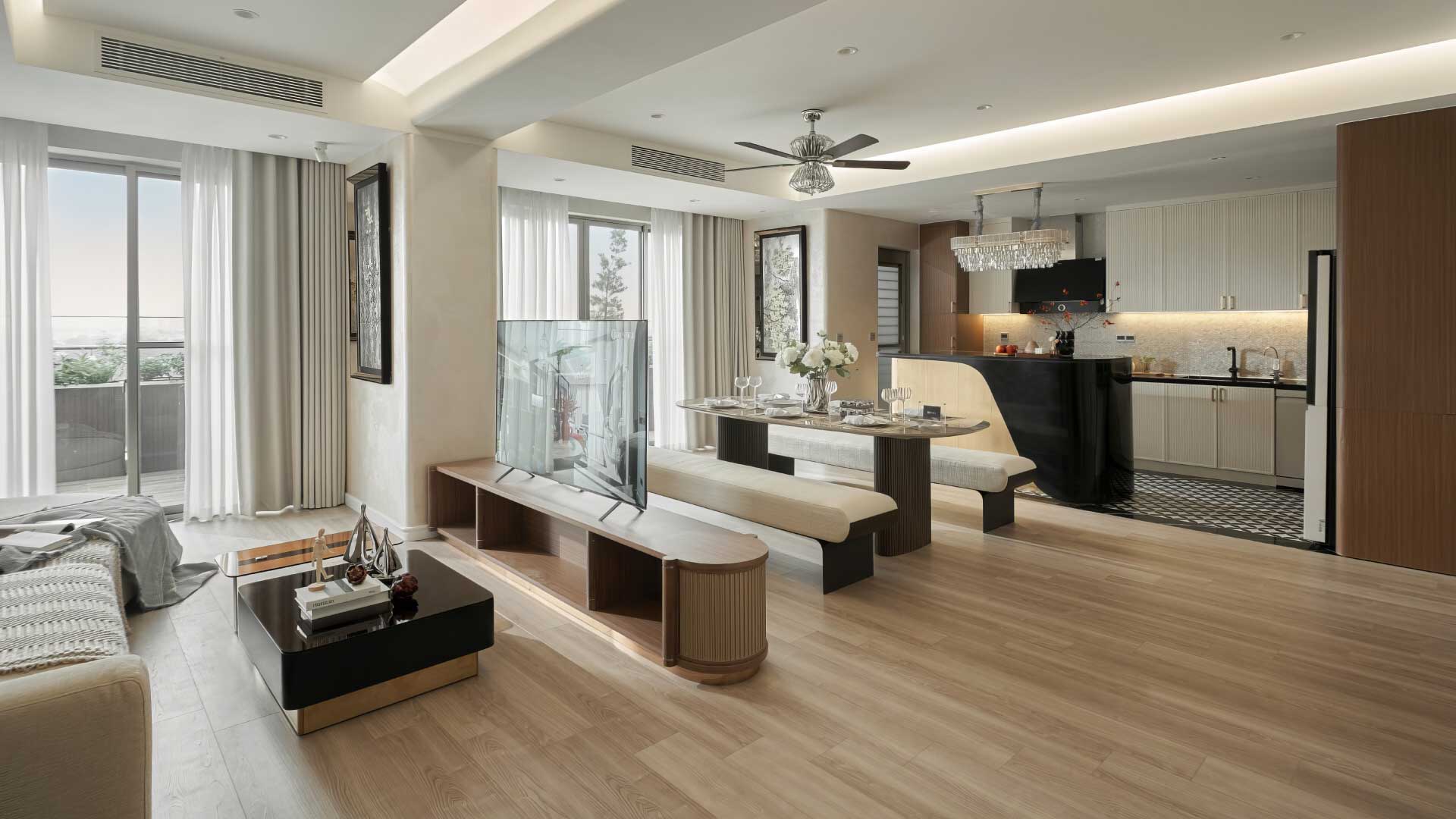 Chọn màu sàn gỗ cho phong cách hiện đại và tối giản