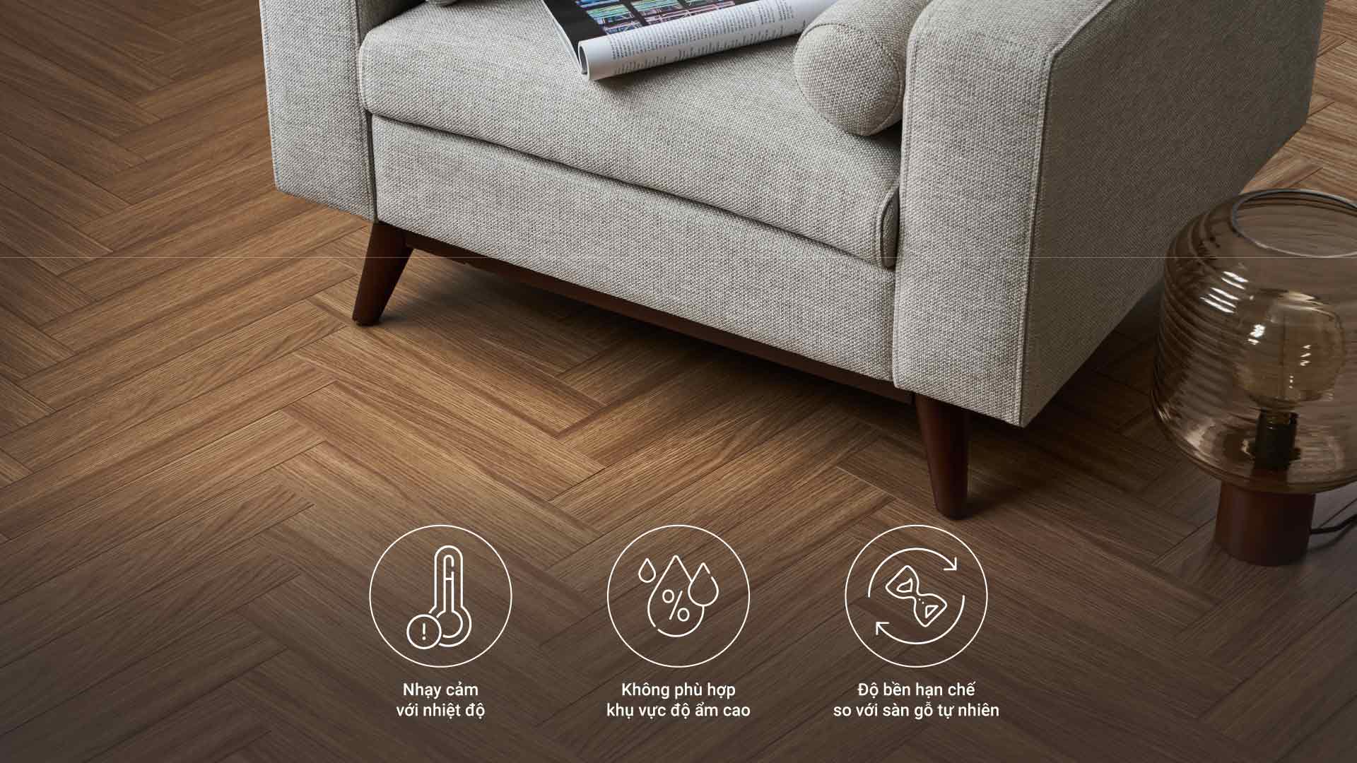 nhược điểm sàn gỗ công nghiệp