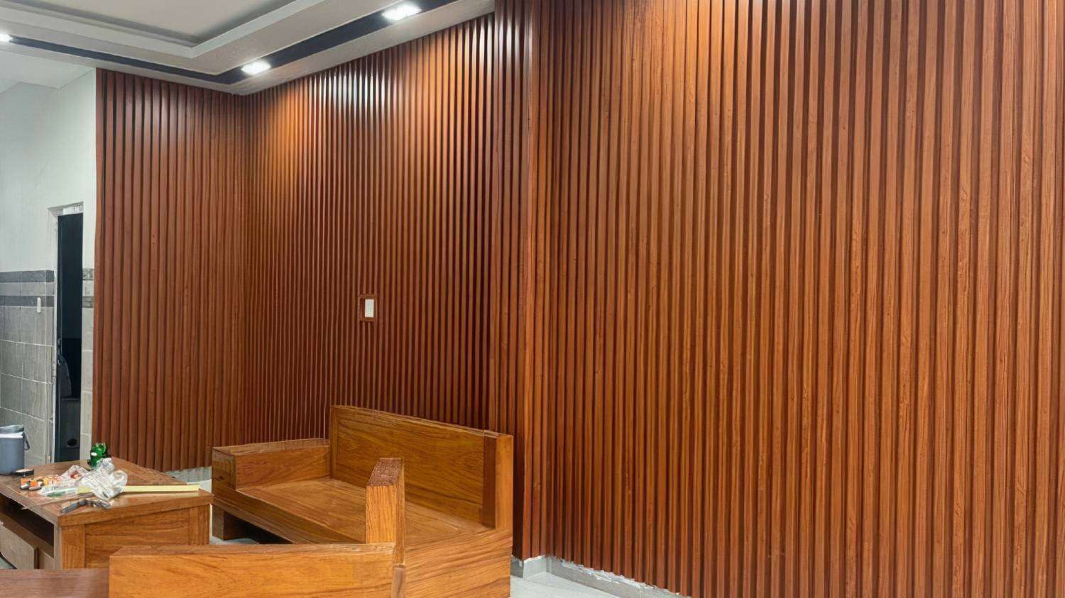 tấm ốp tường dạng lam sóng