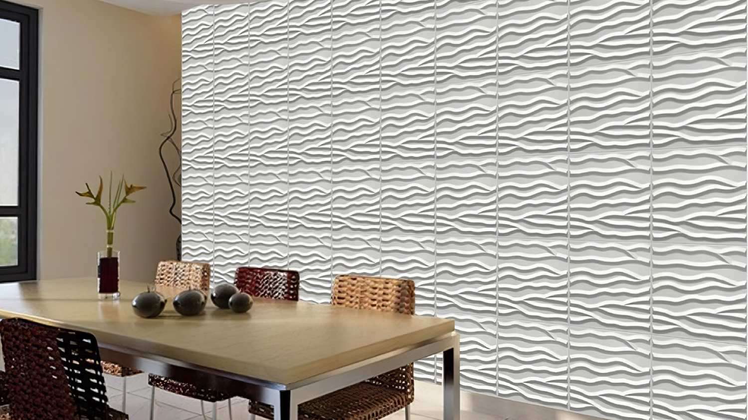 tấm ốp tường dạng sóng nước