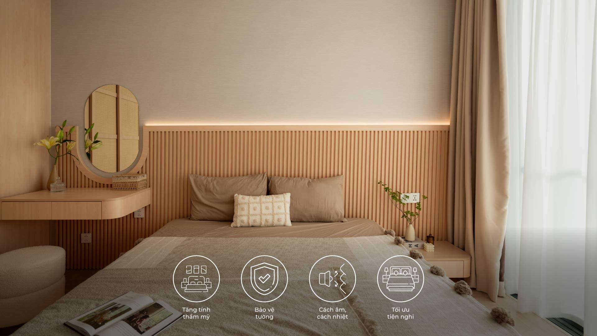 lợi ích của vách đầu giường