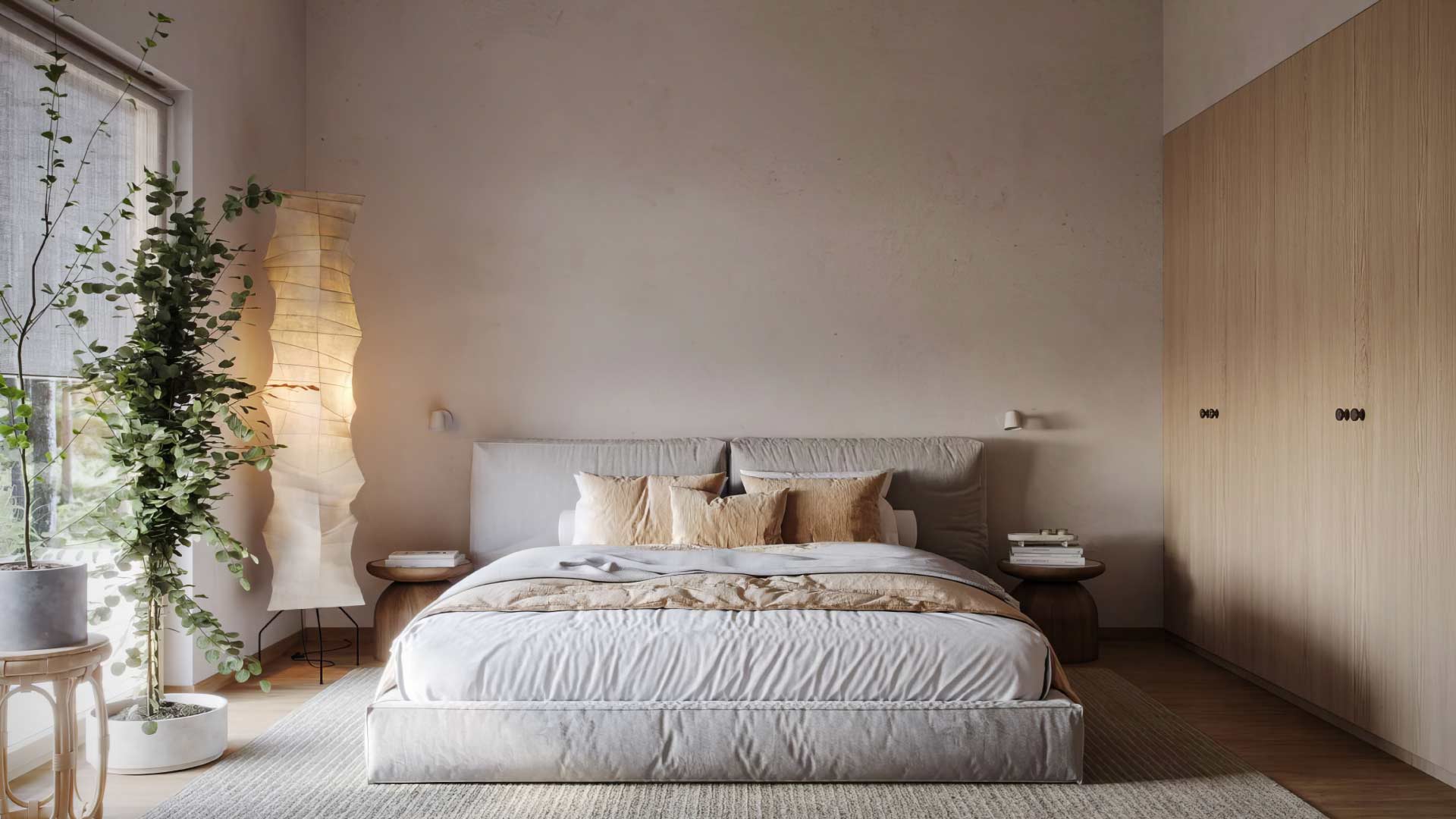 mẫu vách đầu giường phong cách bắc âu