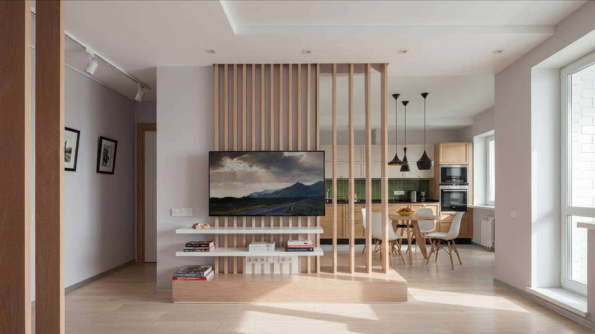 mẫu vách lam gỗ tự nhiên đứng kiểu hiện đại