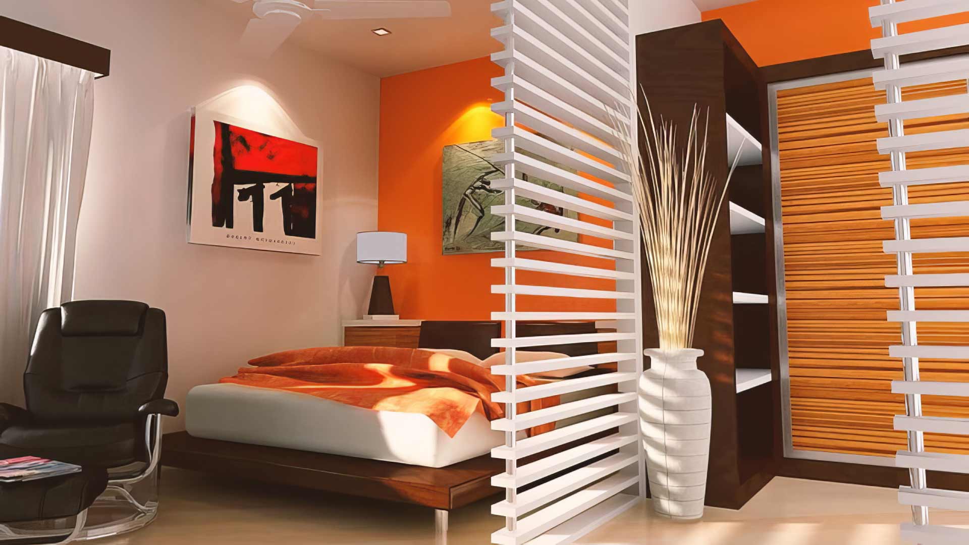 vách ngăn phòng ngủ nhựa pvc