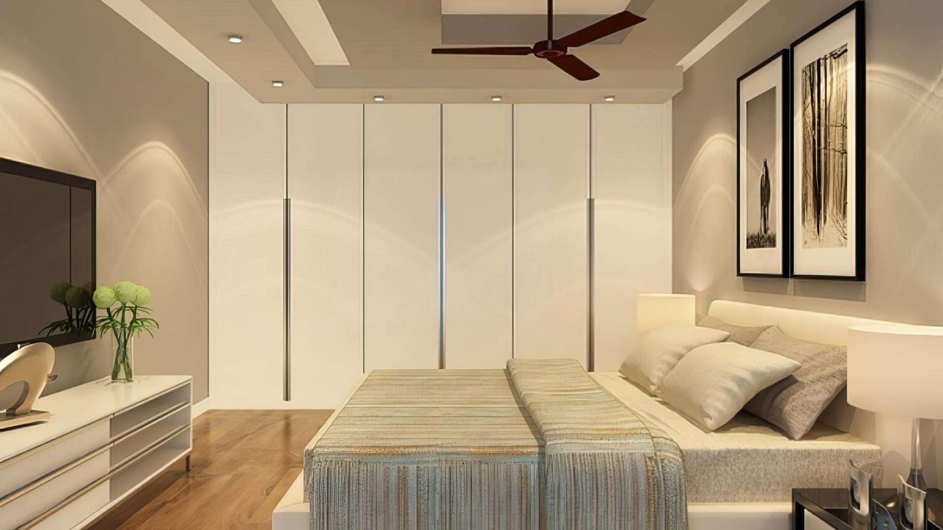 vách ngăn phòng ngủ tấm pu