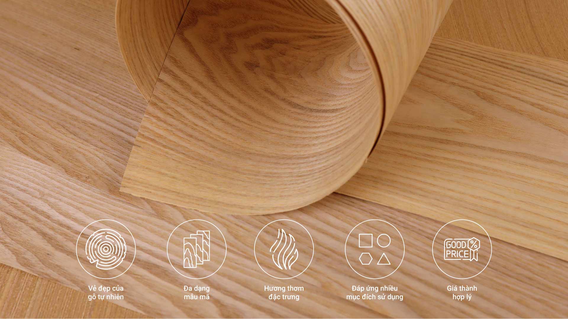 tấm veneer vân gỗ