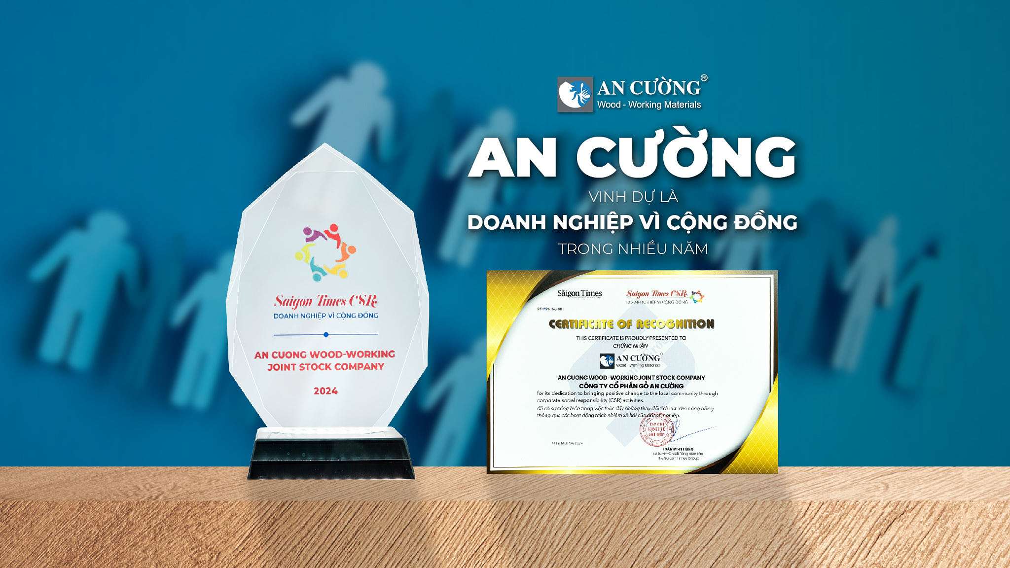 AN CUONG – HONORED AS SOCIALLY RESPONSIBLE COMPANY FOR MANY YEARS
