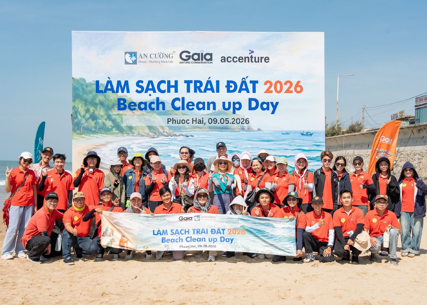 HÀNH TRÌNH LÀM SẠCH TRÁI ĐẤT 2026 - AN CƯỜNG LÀM SẠCH BÃI BIỂN PHƯỚC HẢI