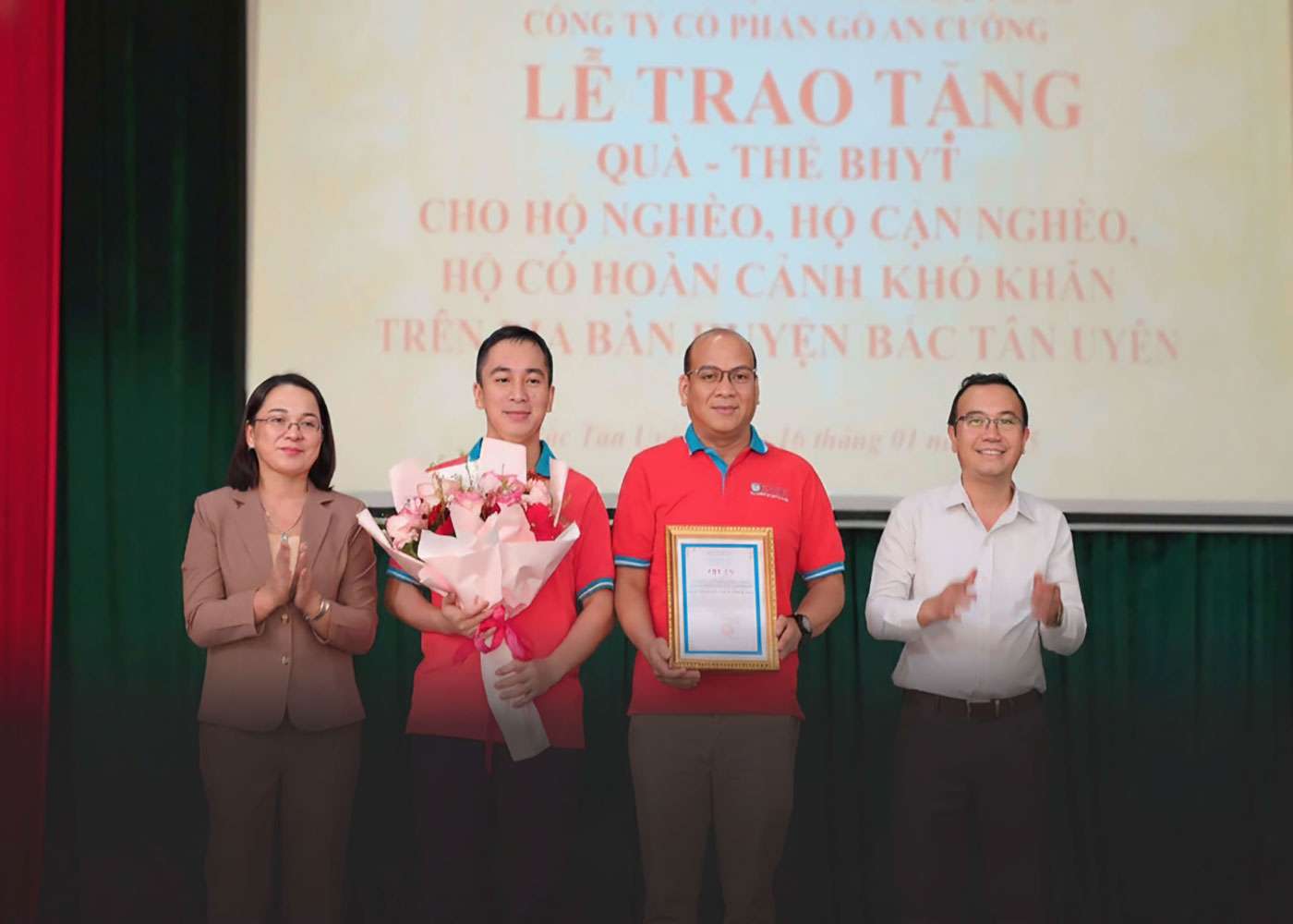 AN CUONG SENDS LOVE TO THOSE IN NEED IN BAC TAN UYEN