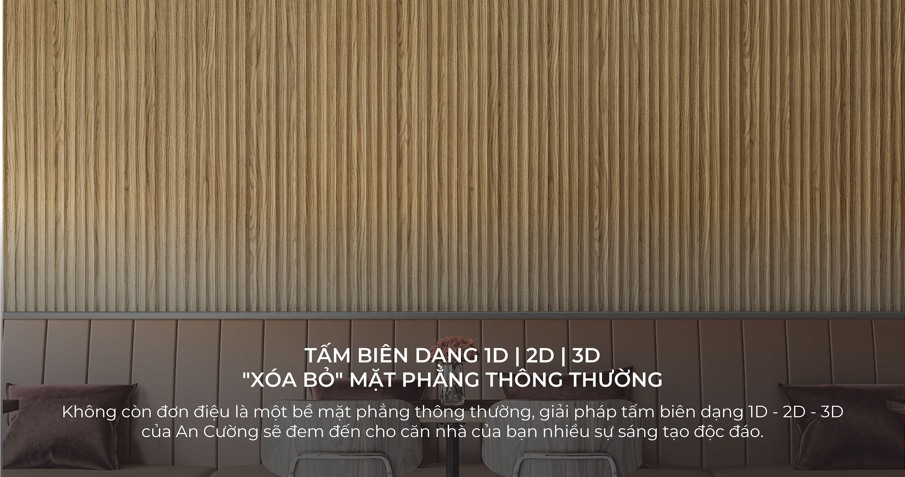 Tấm biên dạng 1D, 2D, 3D, màu Lacquer laminate, bởi An Cường