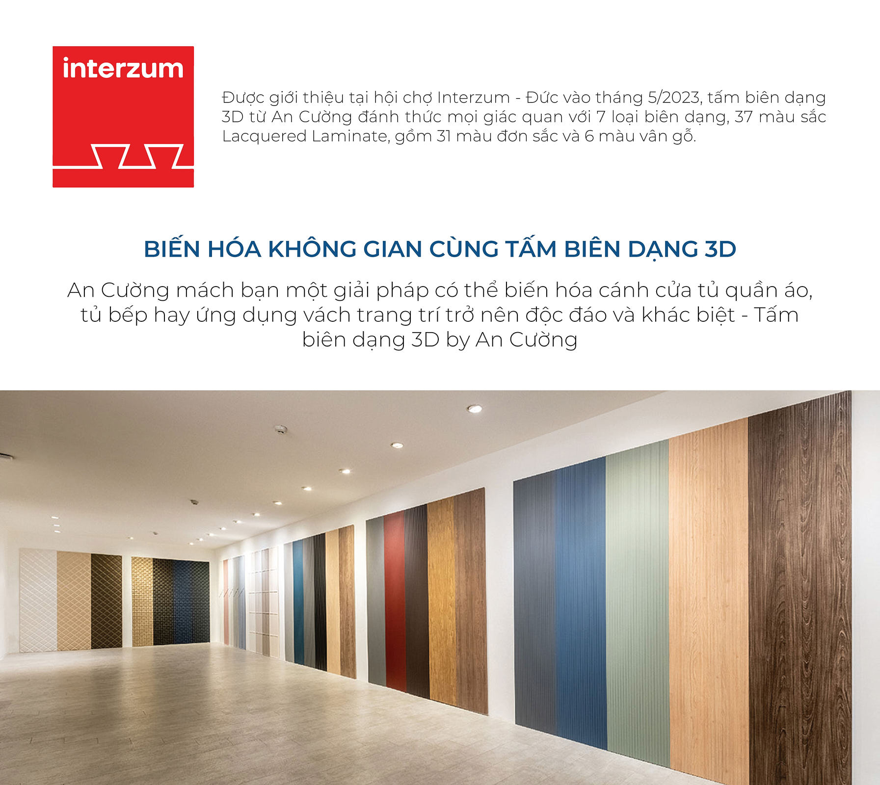 An Cường mách bạn một giải pháp có thể biến hóa cánh cửa tủ quần áo, tủ bếp hay ứng dụng vách trang trí trở nên độc đáo và khác biệt - Tấm biên dạng 3D by An Cường
