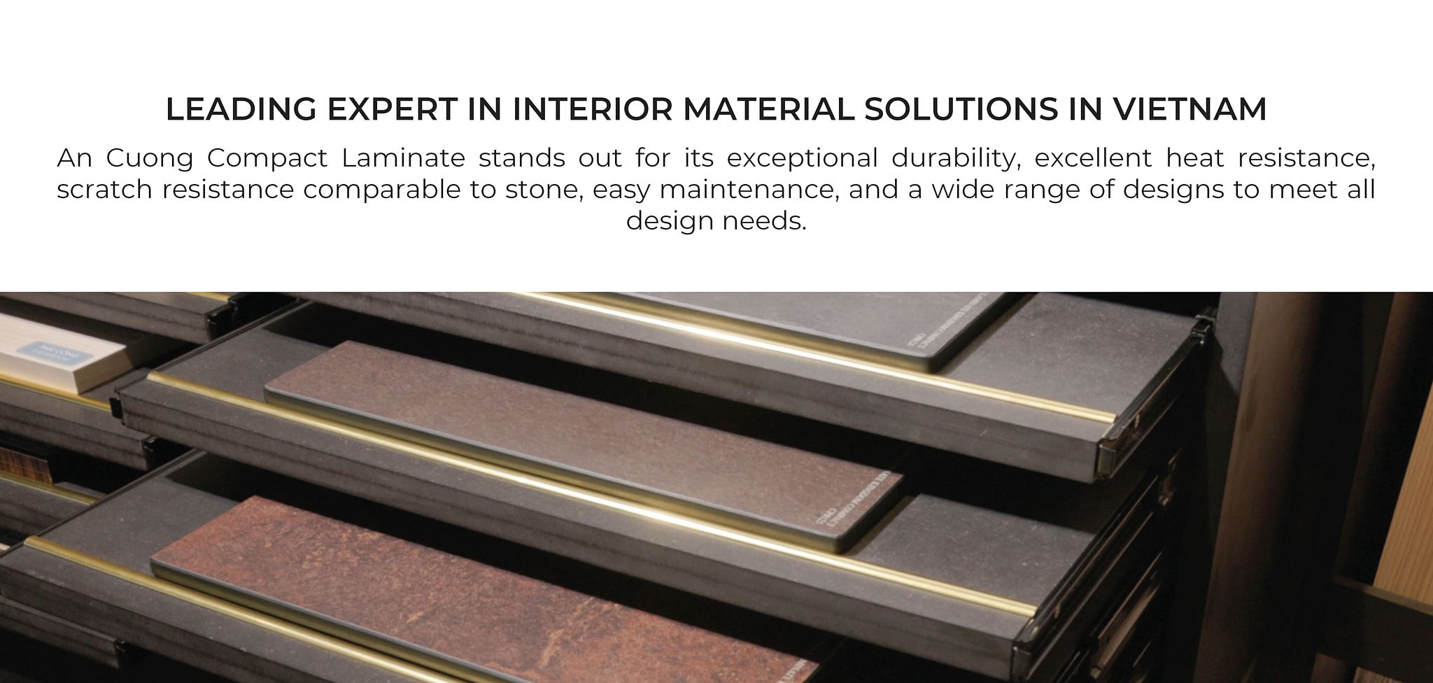 GIẢI PHÁP THAY THẾ MẶT TOP ĐÁ VỚI TẤM COMPACT LAMINATE  BY AN CƯỜNG