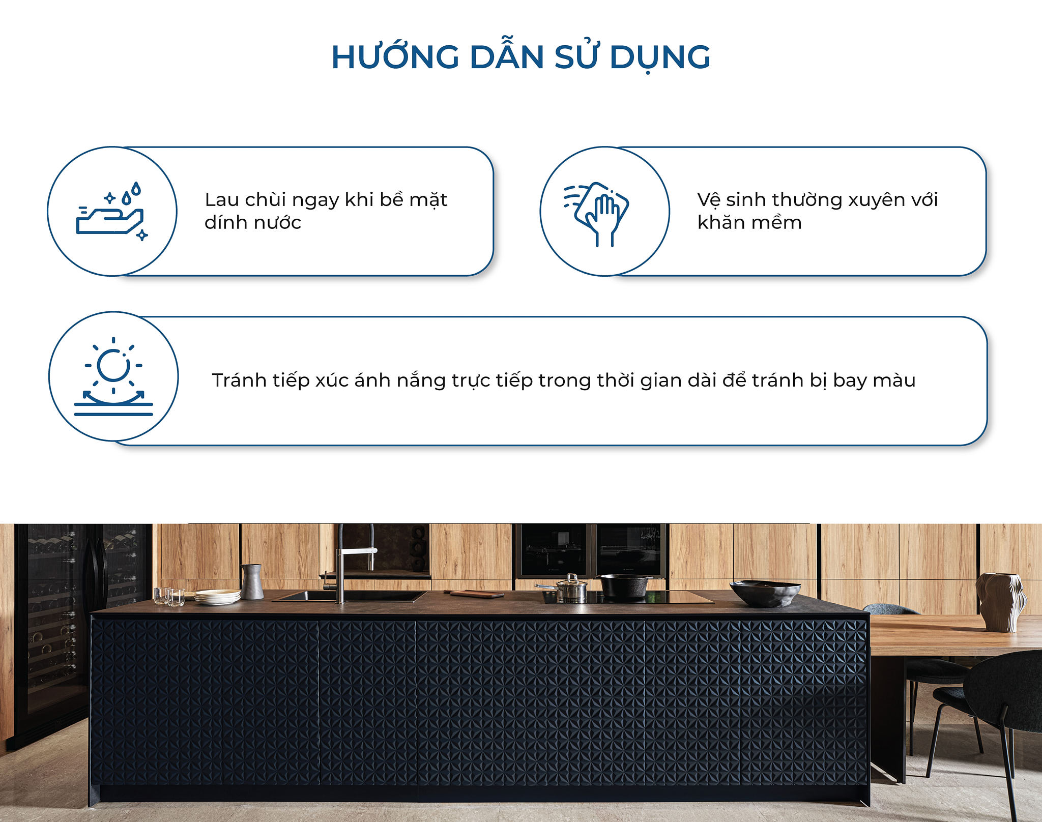 GIẢI PHÁP THAY THẾ MẶT TOP ĐÁ VỚI TẤM COMPACT LAMINATE  BY AN CƯỜNG