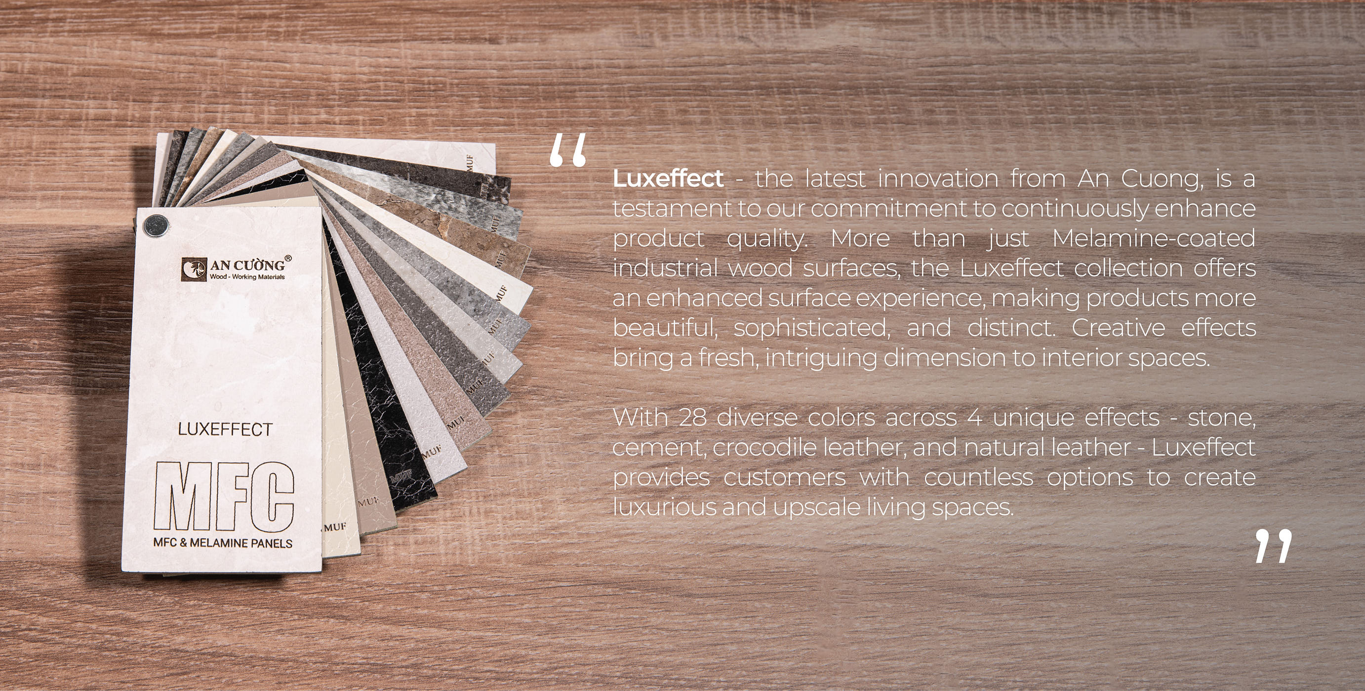 Bộ sưu tập Luxeffect của An Cường