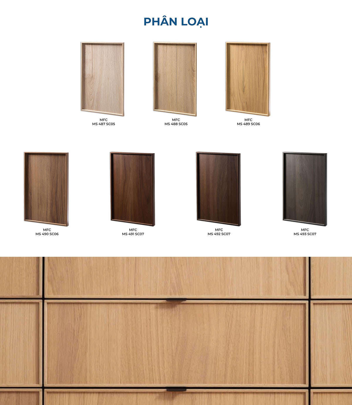 Bộ sưu tập số 6 của An Cường là một bước đột phá nổi bật với 7 màu Melamine tuyệt đẹp, được tạo ra với khuôn SC (Synchronize)