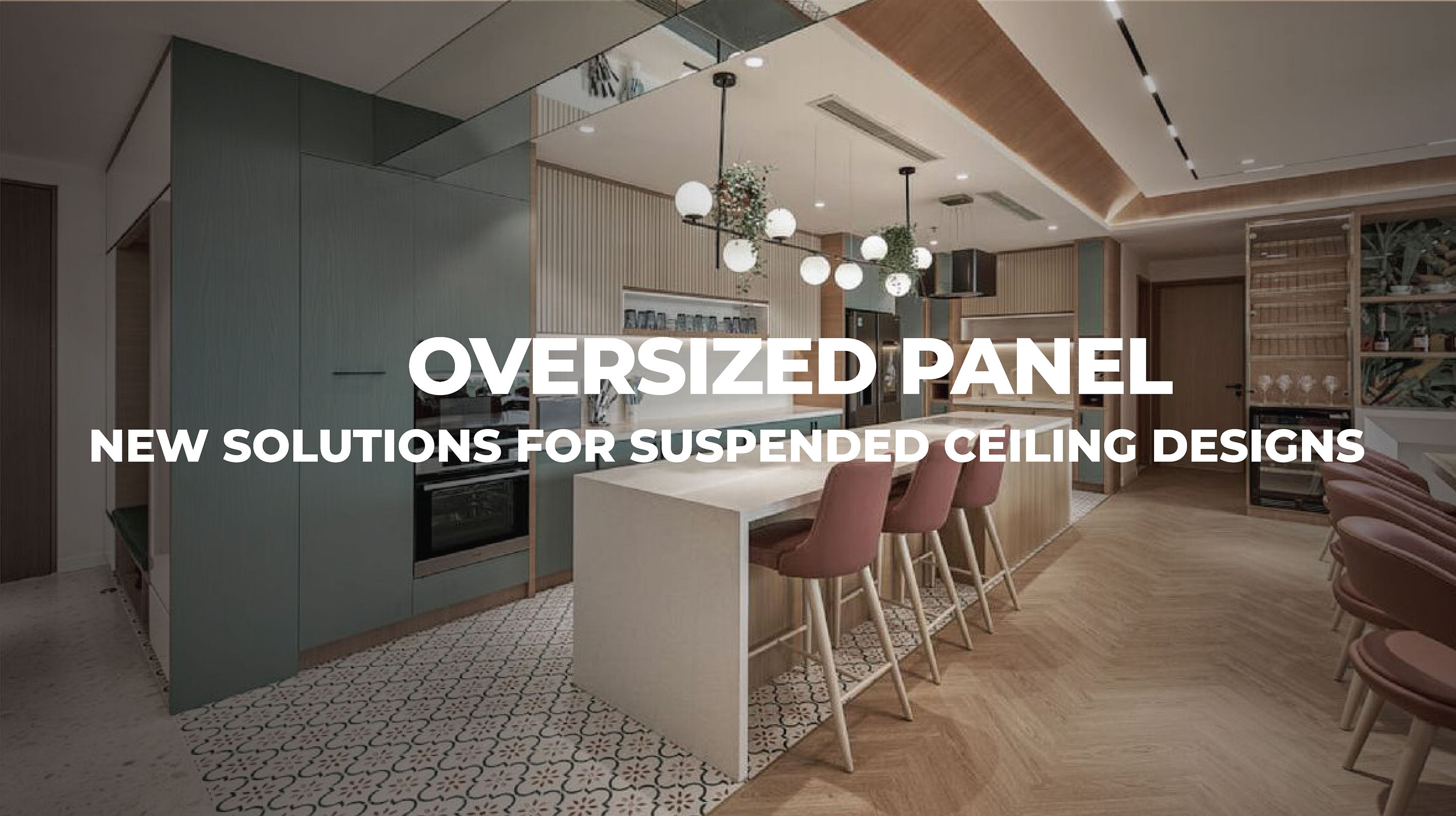 A Seamless Look With An Oversized Paneling Solution An Cuong's oversized board solution brings seamlessness and aesthetics to the space thanks to its standard oversized design.